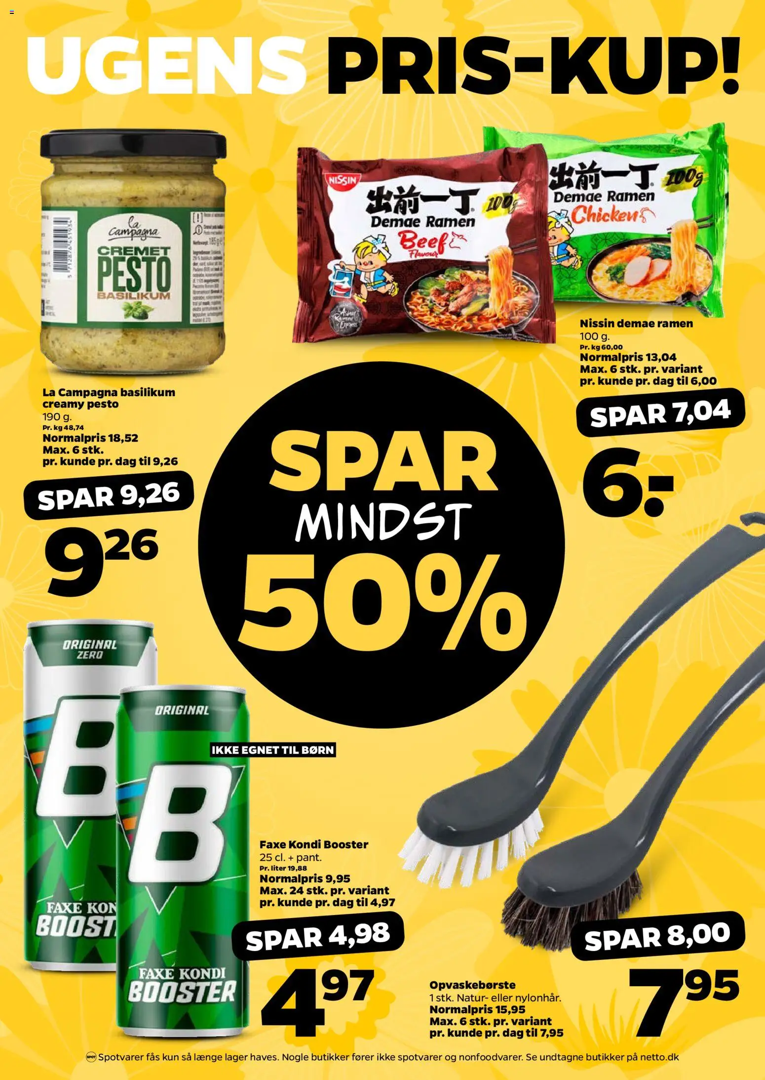 Netto tilbudsavis – gyldig fra 27/06/2026 | Side: 12 | Produkter: Pesto, Faxe Kondi, Basilikum