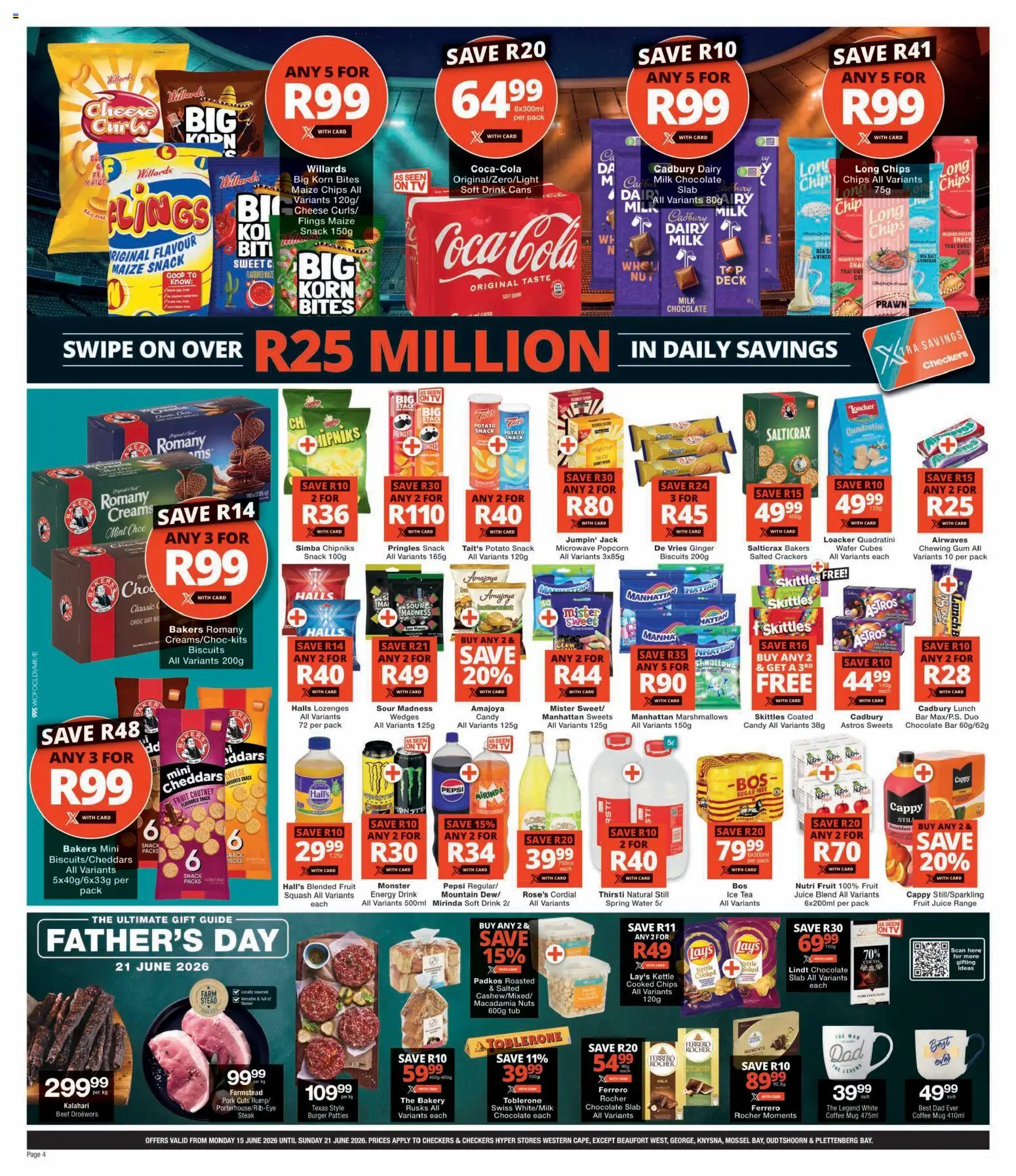 New Checkers catalogue – valid from 15.06.2026 | Page: 4 | Products: Chutney, Coffee, Lozenges, Fruit