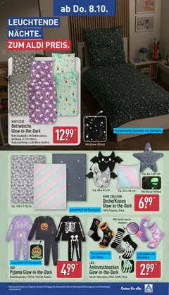 HOME CREATION Decke/Kissen Glow-in-the-Dark, 100% Polyester; Stück ab 05.10.2026 gültig | Seite: 13 | Produkte: Bettwäsche, Pyjama, Home creation