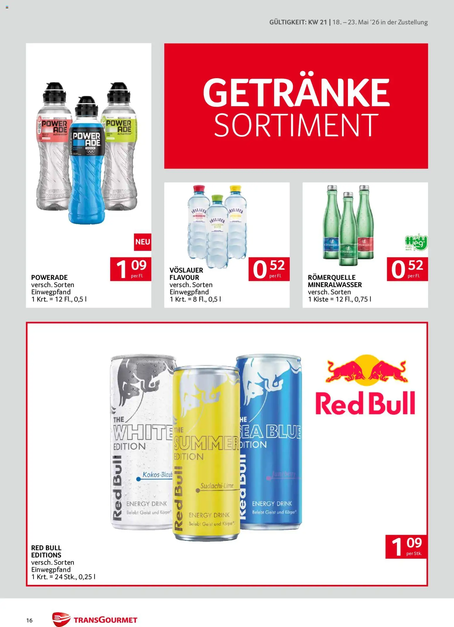 Transgourmet Zustellaktion gültig ab 18.05.2026 | Seite: 16 | Produkte: Himbeere