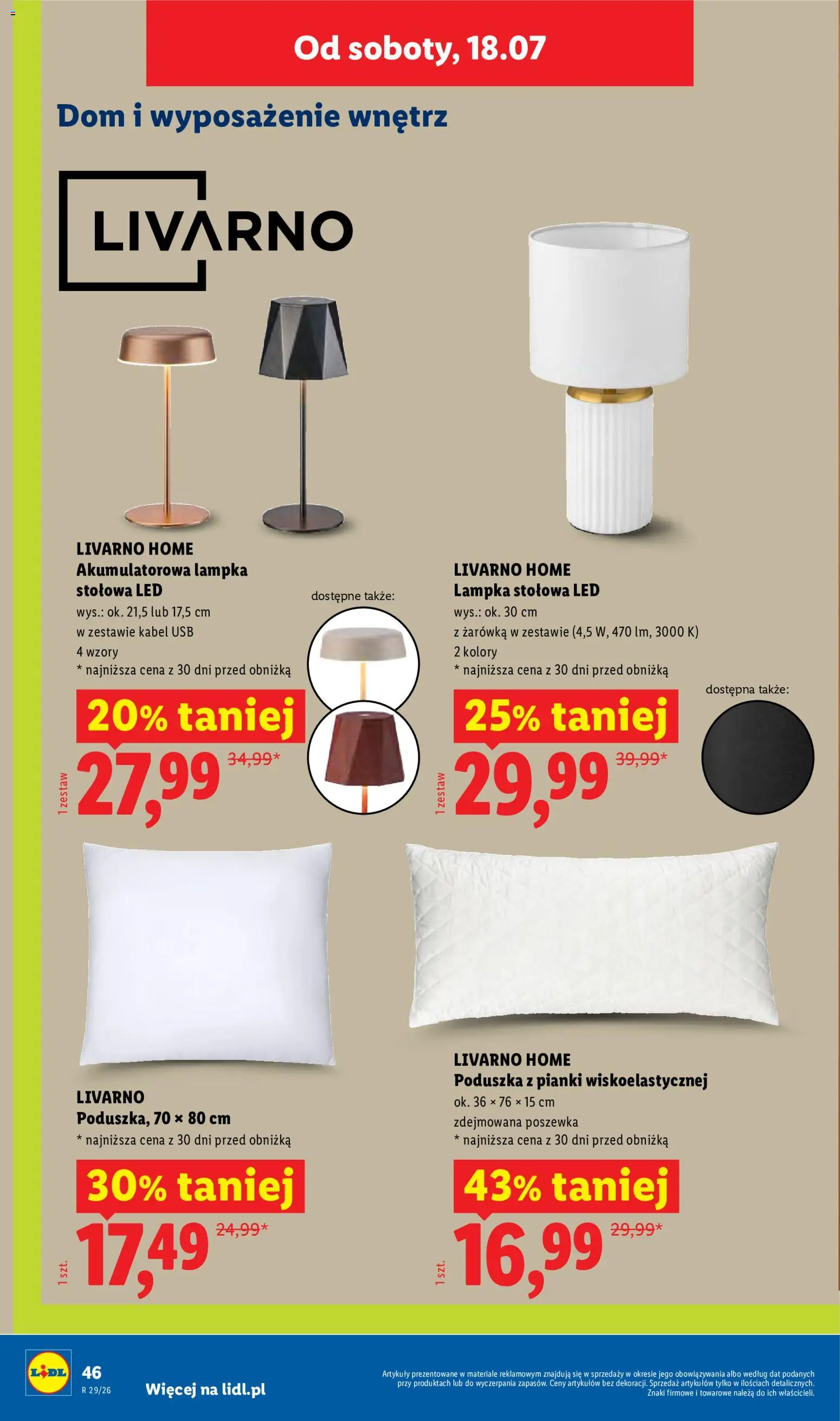 Lidl Katalog od 13.07.2026 | Strona: 52 | Produkty: Kabel, USB, Poduszka, Pianki