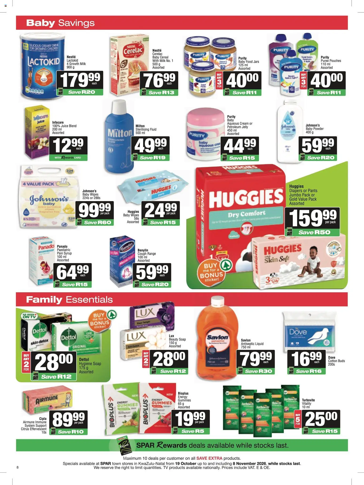 Spar Specials (19/10/2026 - 08/11/2026) Online