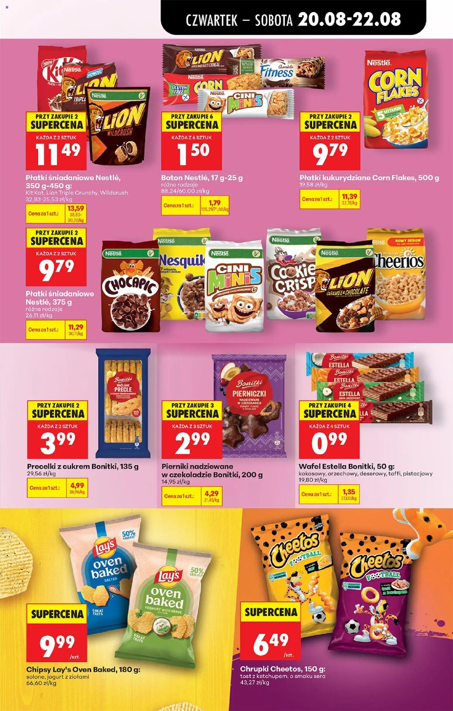 Biedronka gazetka od czwartku od 20.08.2026 | Strona: 67 | Produkty: Pierniki, Chrupki, Płatki śniadaniowe, Płatki