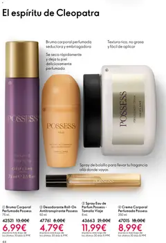 Vista previa Oriflame - Catálogo Campaña 8 válido desde el 03.06.2026 | Página: 44 | Productos: Desodorante, Antitranspirante, Crema, Body