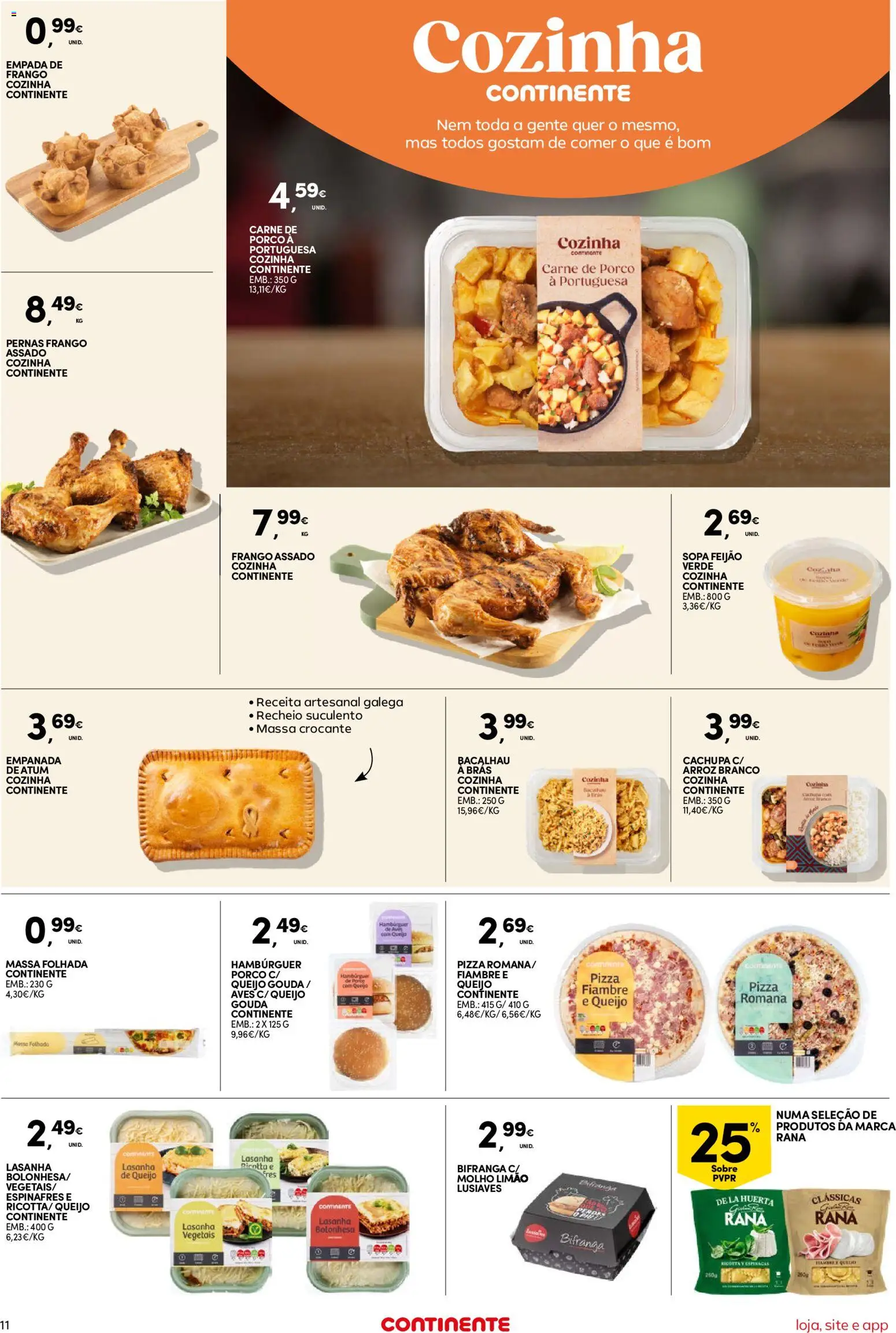 Continente Semanal Continente Bom Dia │ válido de 21.04.2026 | Página: 11 | Produtos: Puff, Queijo, Pizza, Massa