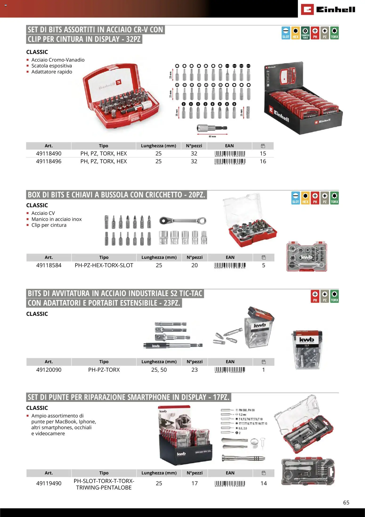 Volantino Einhell del 17.03.2026 | Pagina: 67 | Prodotti: Cintura, Smartphone, Adattatore, Scatola