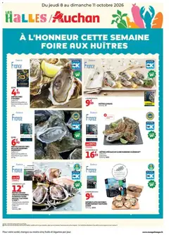 Auchan - Prévisualisation de Auchan - Foire aux Huitres valide à partir de 08/10/2026