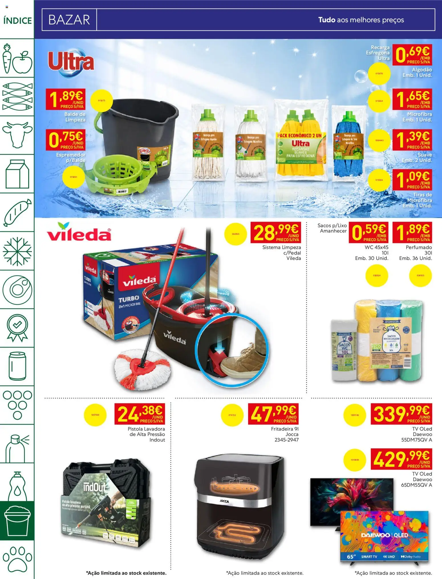 Recheio folheto Madeira │ válido de 14/07/2026 | Página: 38 | Produtos: Balde, Espremedor, Algodão