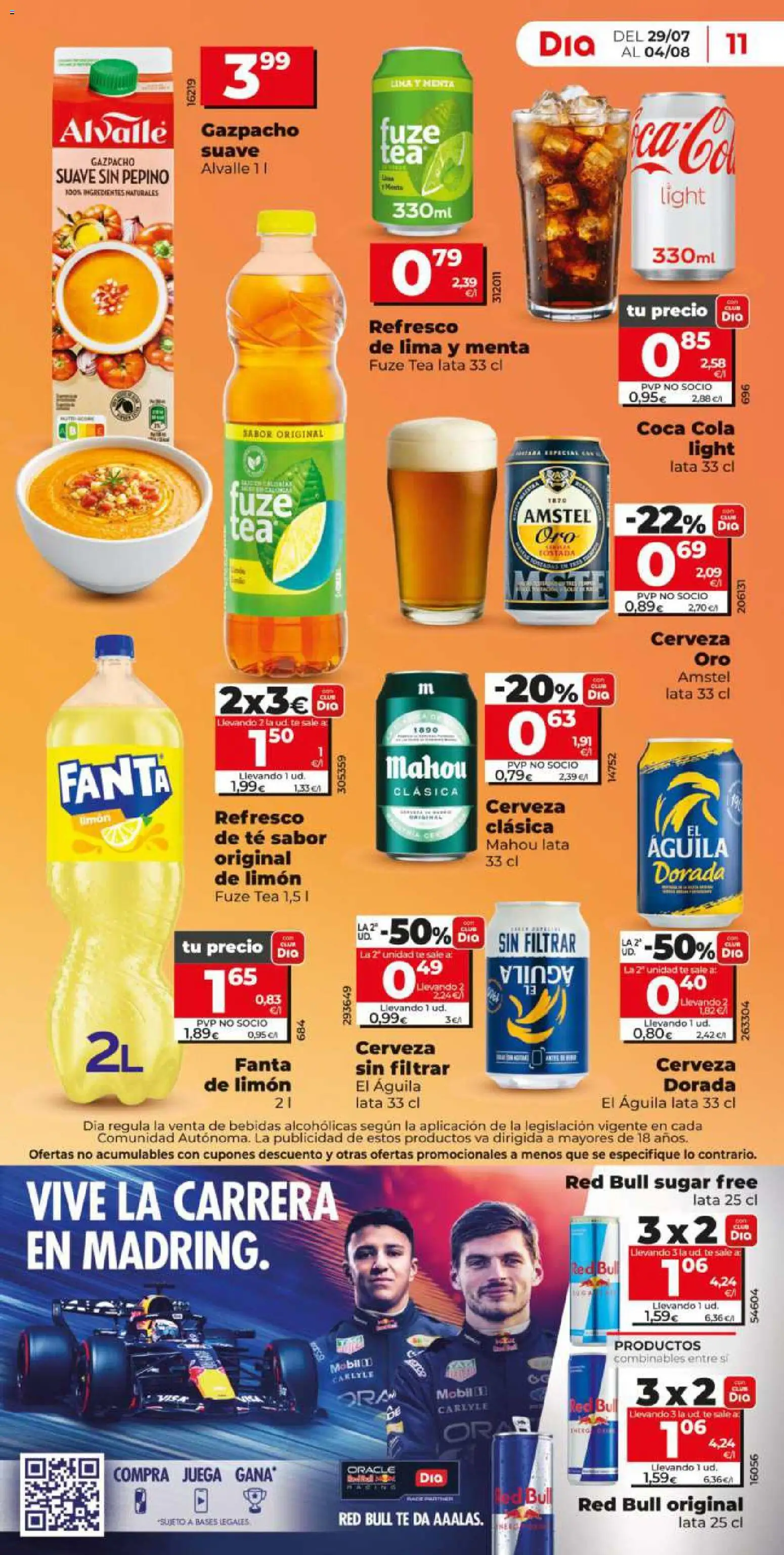 Dia - folleto Market │ válido desde el 29/07/2026 | Página: 11 | Productos: Στιγμιαίος καφές, Lima, Té, Gazpacho