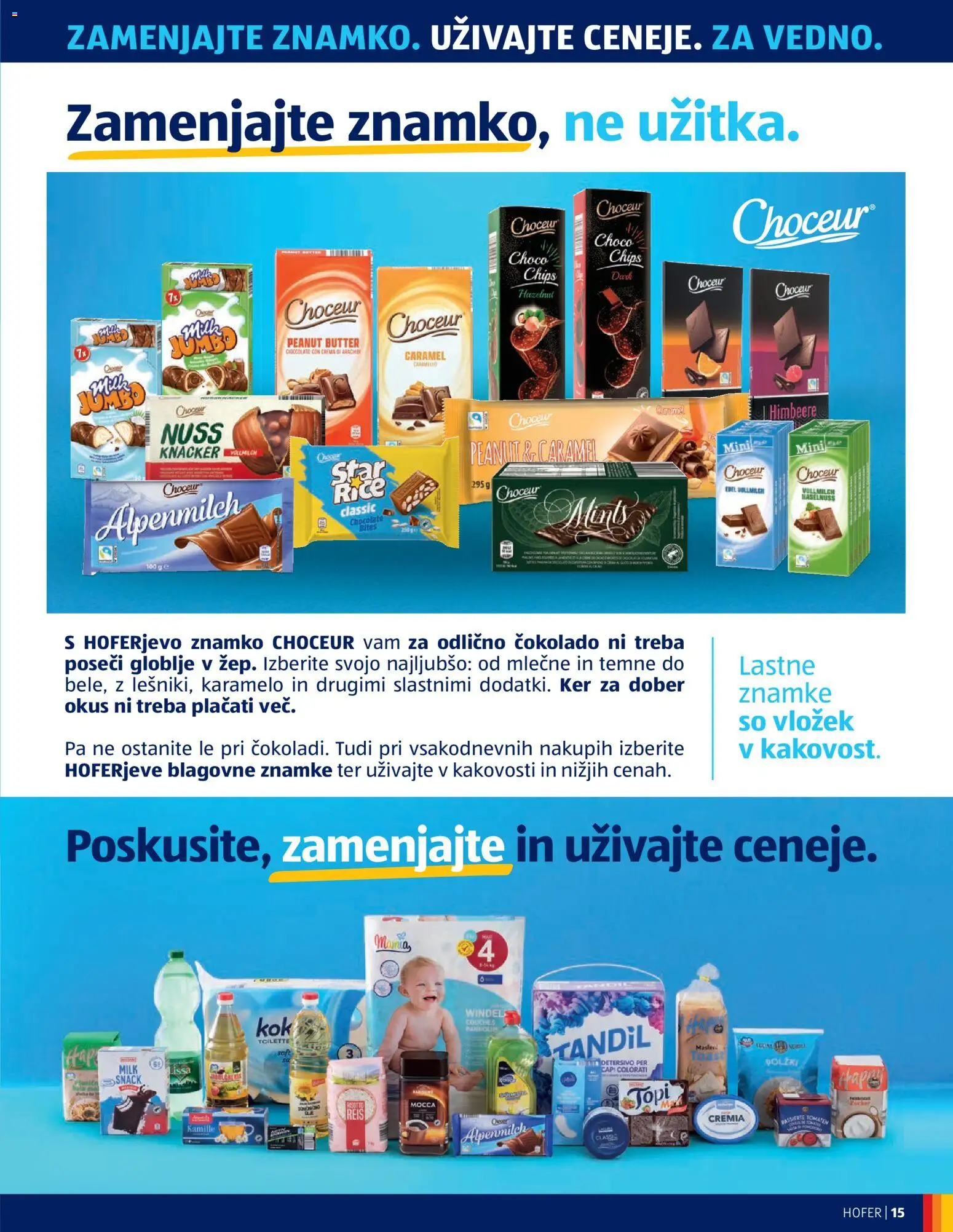 Hofer SI katalog | vrijedi od 21.10.2026 | Stranica: 15 | Proizvodi: Chips, Toast