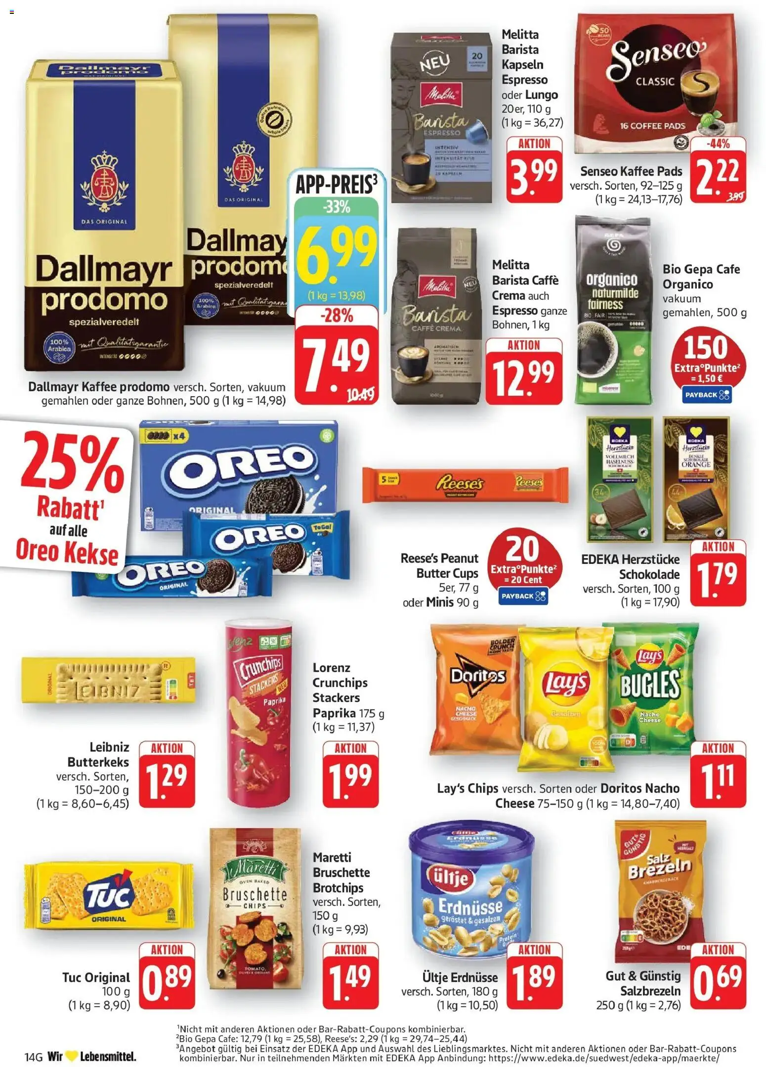 Edeka prospekt Geislingen – gültig ab 29.06.2026 | Seite: 16 | Produkte: Melitta, Senseo, Kaffee, Kekse