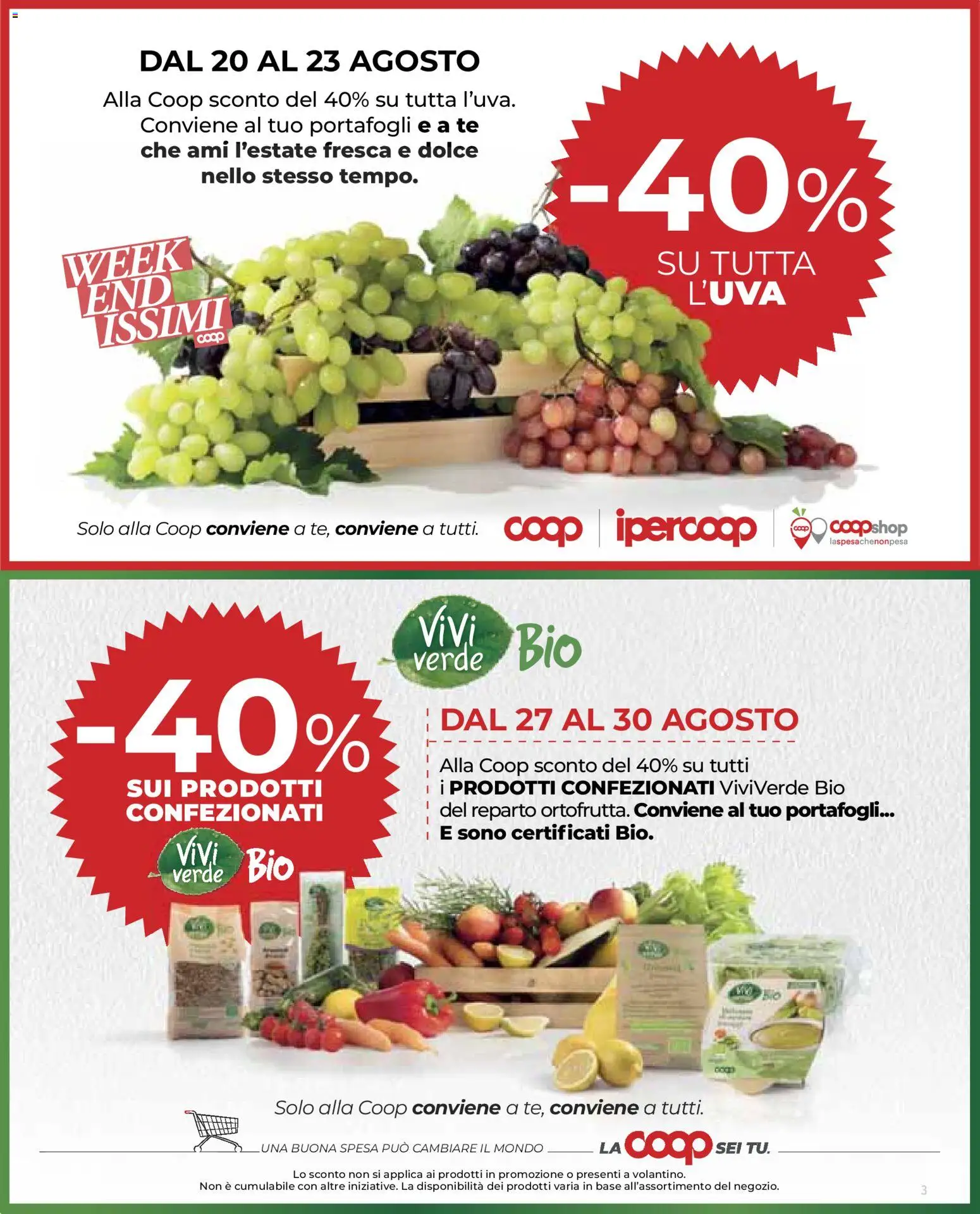 Volantino COOP del 20/08/2026 | Pagina: 3 | Prodotti: Tè