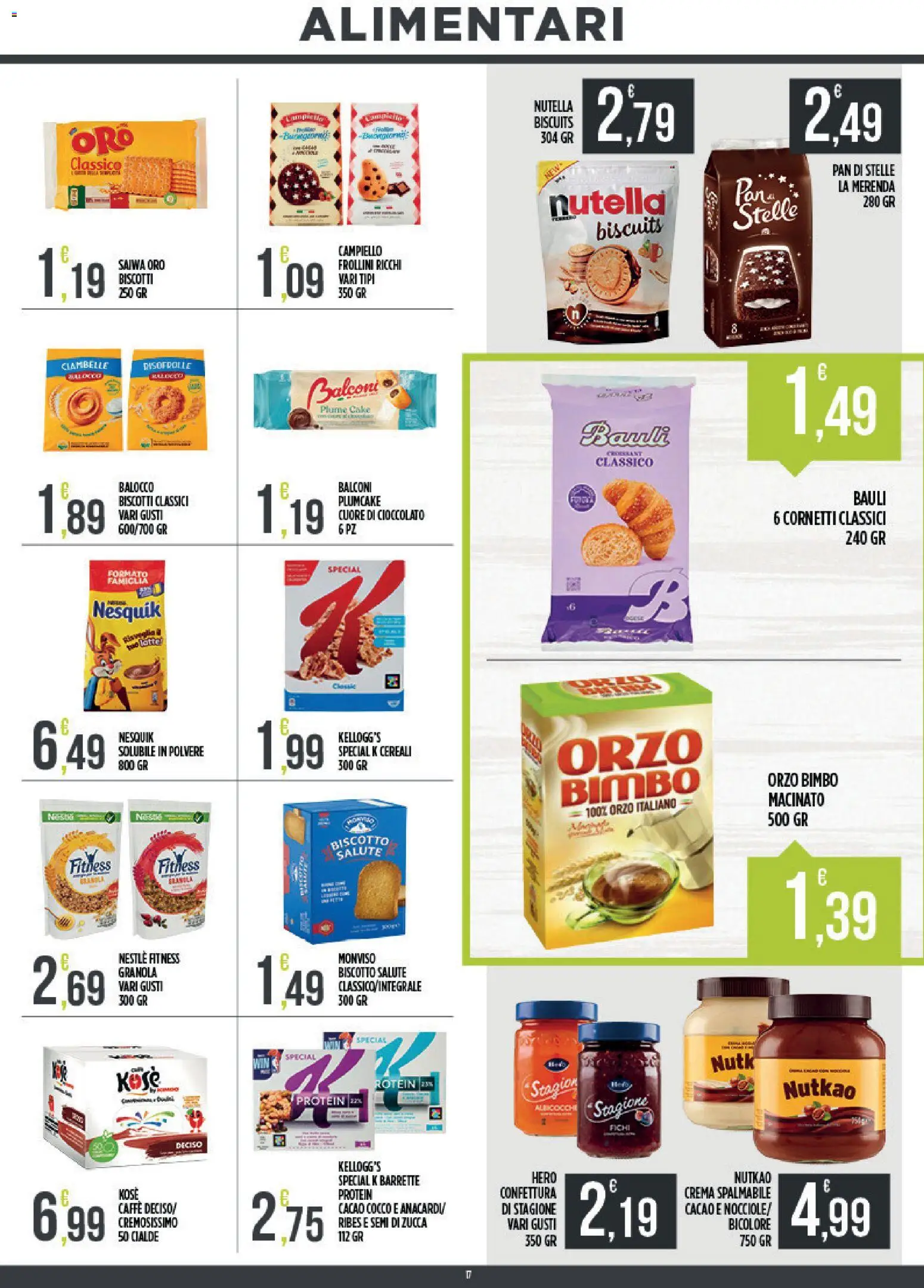 Volantino Euroesse del 10/08/2026 | Pagina: 17 | Prodotti: Fichi, Nutella, Cocco, Macinato