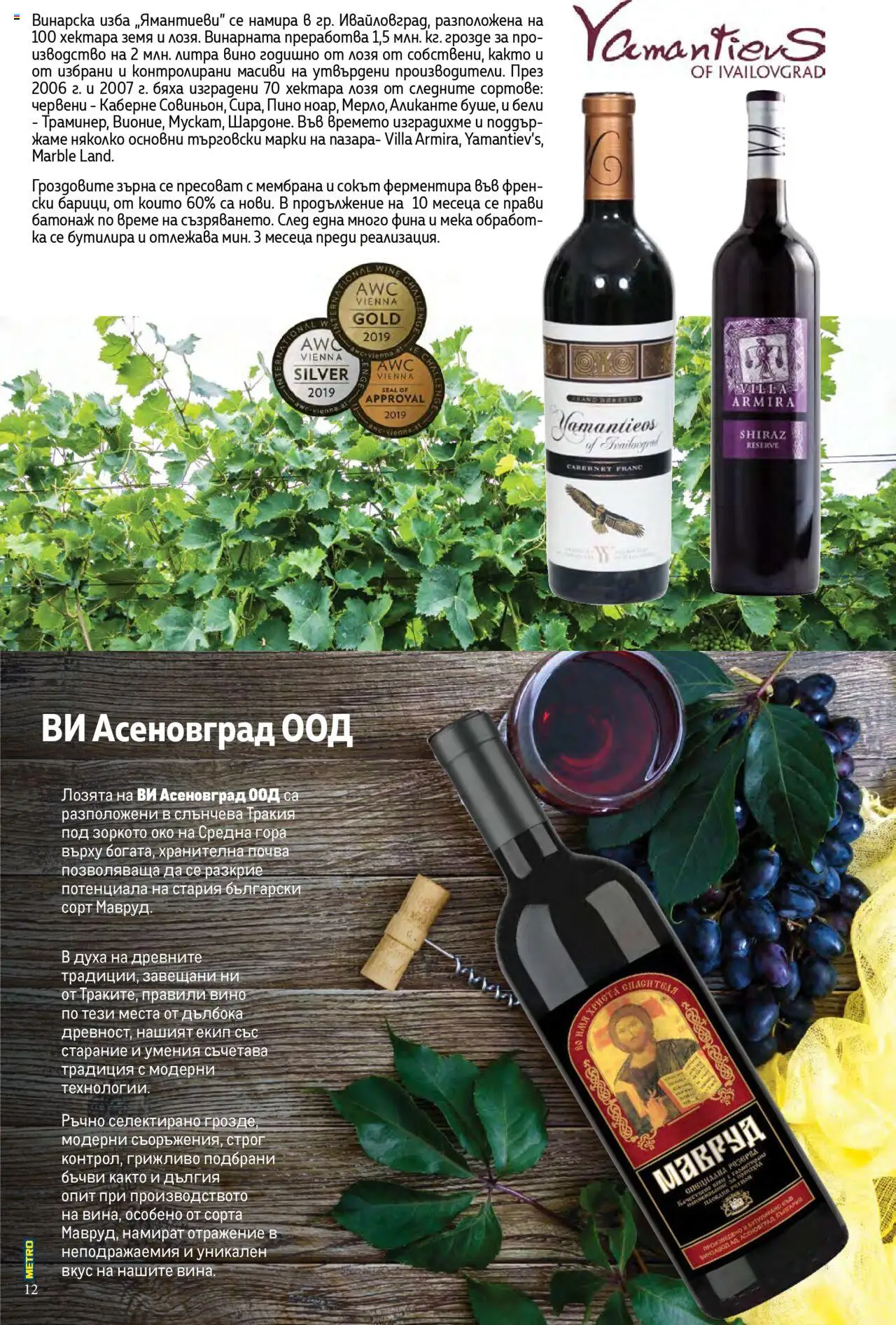 {H1} | Страница: 12 | Продукти: Вино, Грозде