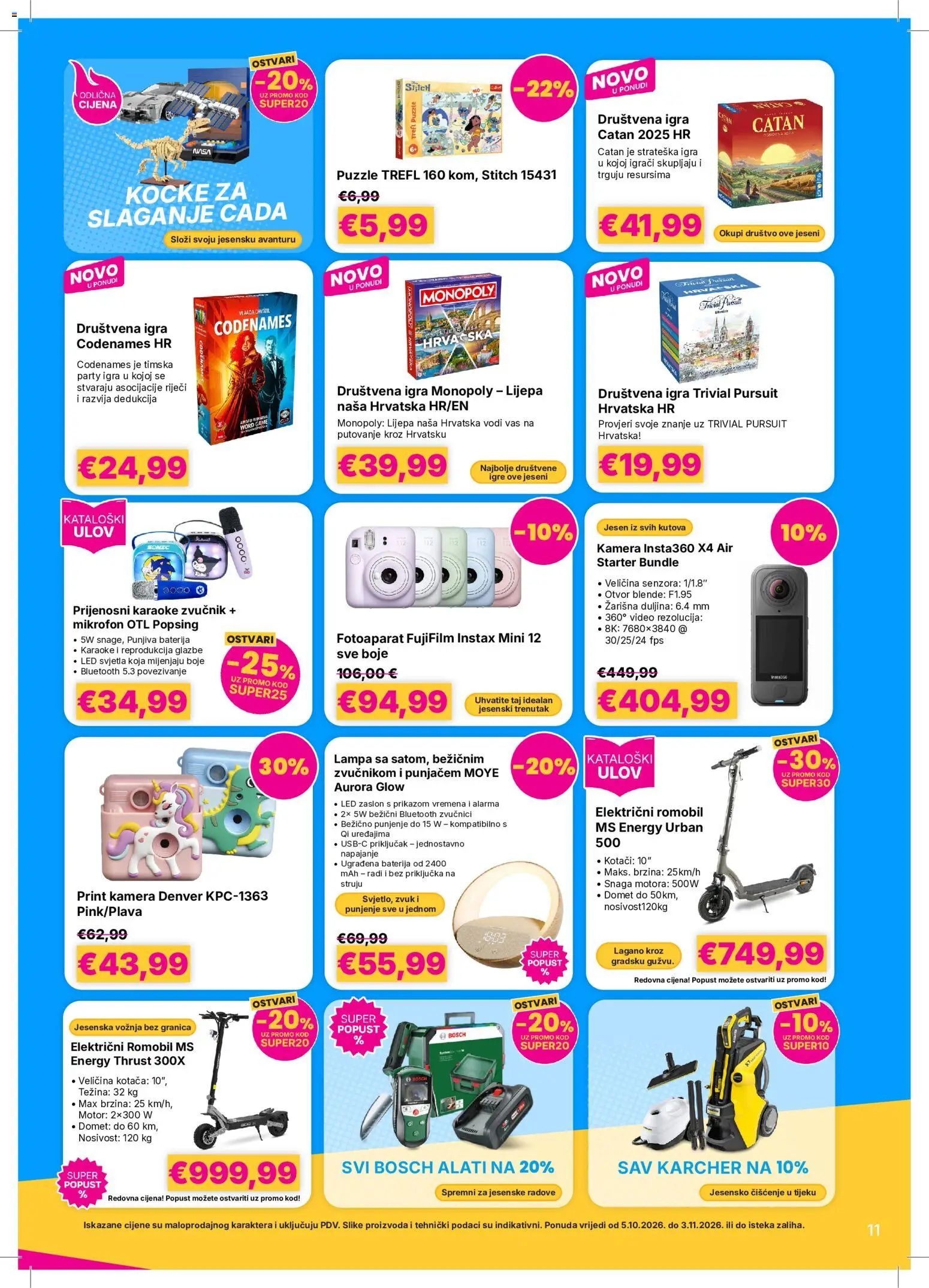 Vacom katalog | vrijedi od 05.10.2026 | Stranica: 11 | Proizvodi: Društvene igre, Baterija, Kärcher, Fotoaparat