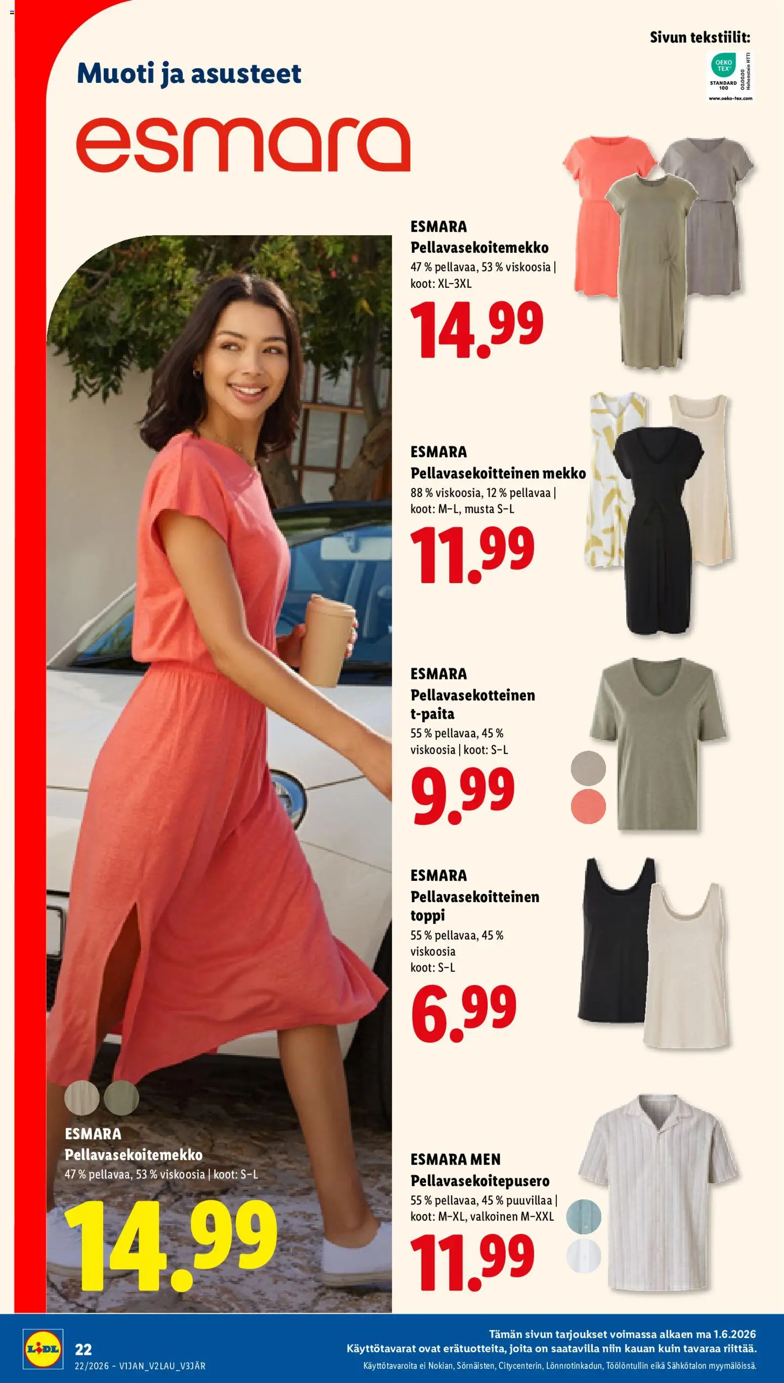 Lidl tarjoukset - Tampere – voimassa 28.05.2026 alkaen | Sivu: 30 | Tuotteet: Toppi, Mekko