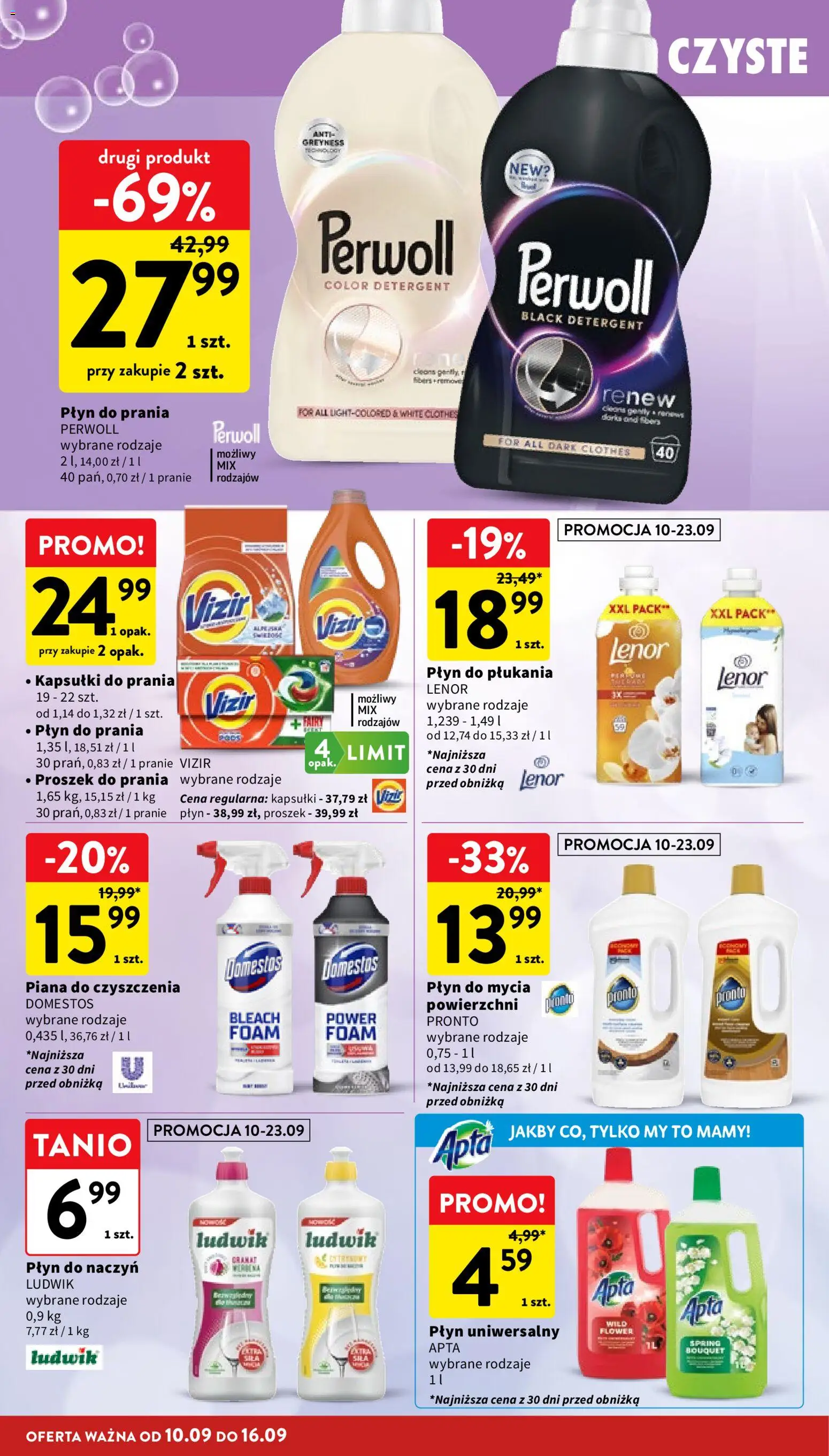 Intermarche gazetka od 10.09.2026 | Strona: 32 | Produkty: Płyn do płukania, Kapsułki, Płyn do płukania Lenor, Proszek do prania