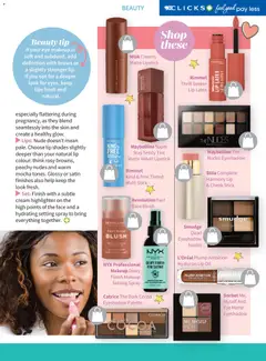 Clicks specials catalogue – valid from 01.05.2026 | Page: 59 | Products: Setting spray, Blush, Lipstick, Cream