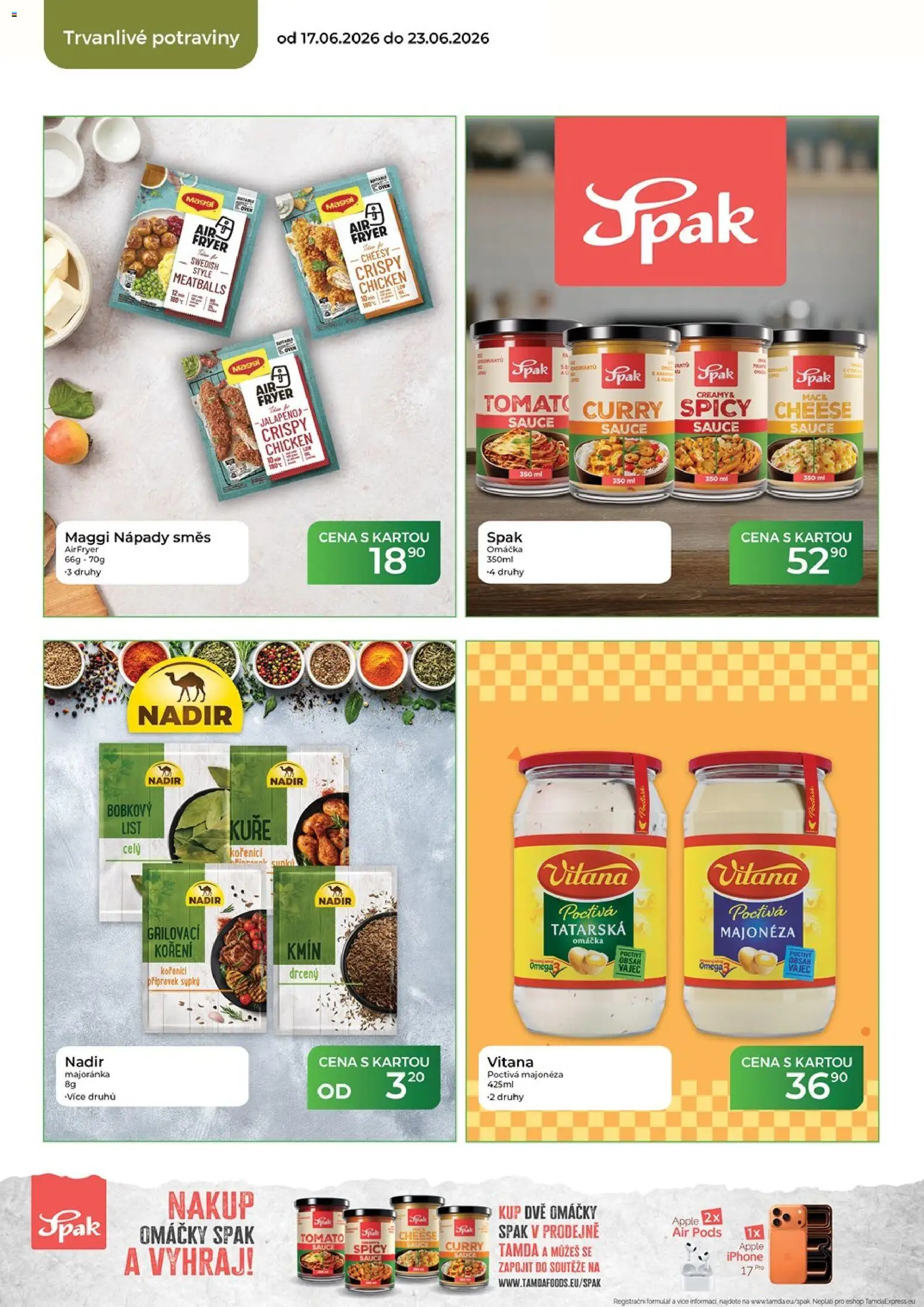 Tamda Foods leták od 17.06.2026 | Strana: 42 | Produkty: Omega, Iphone, Apple, Kuře