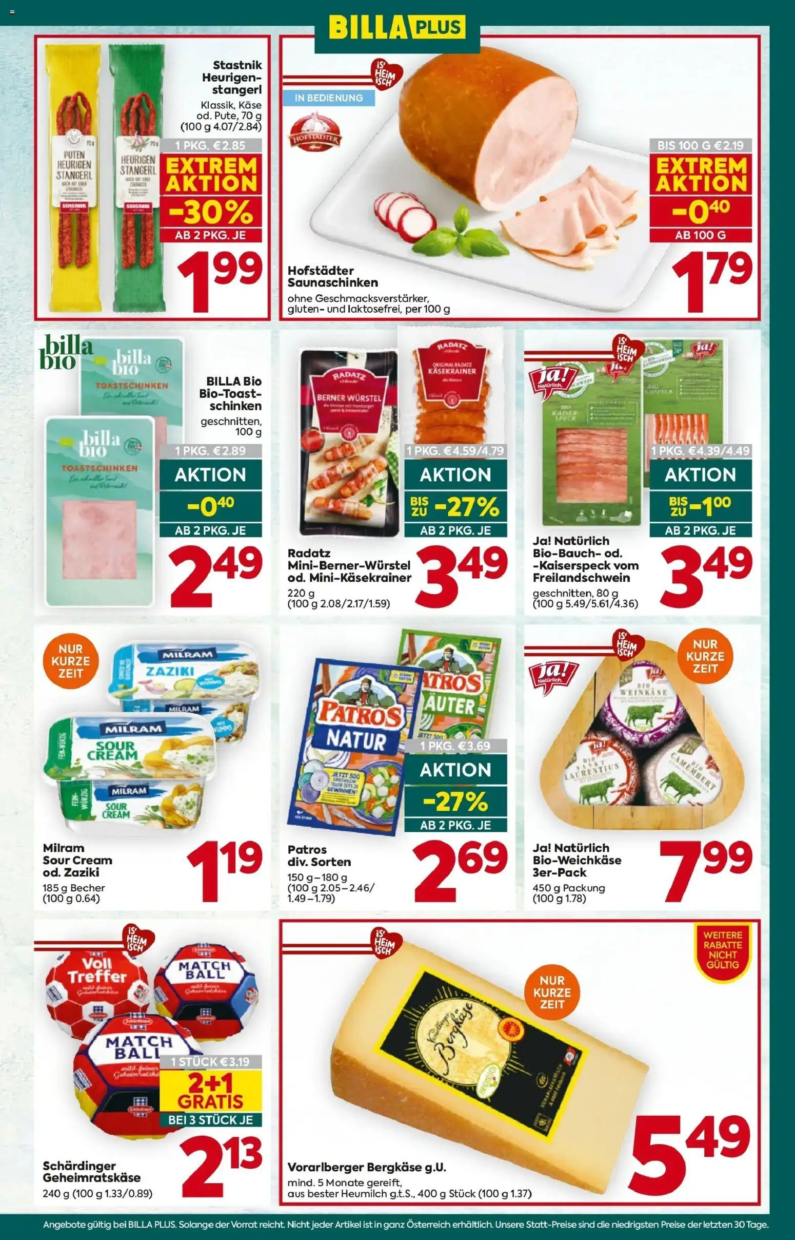 Billa Plus Flugblatt - Burgenland gültig ab 21.05.2026 | Seite: 9 | Produkte: Käse, Schinken