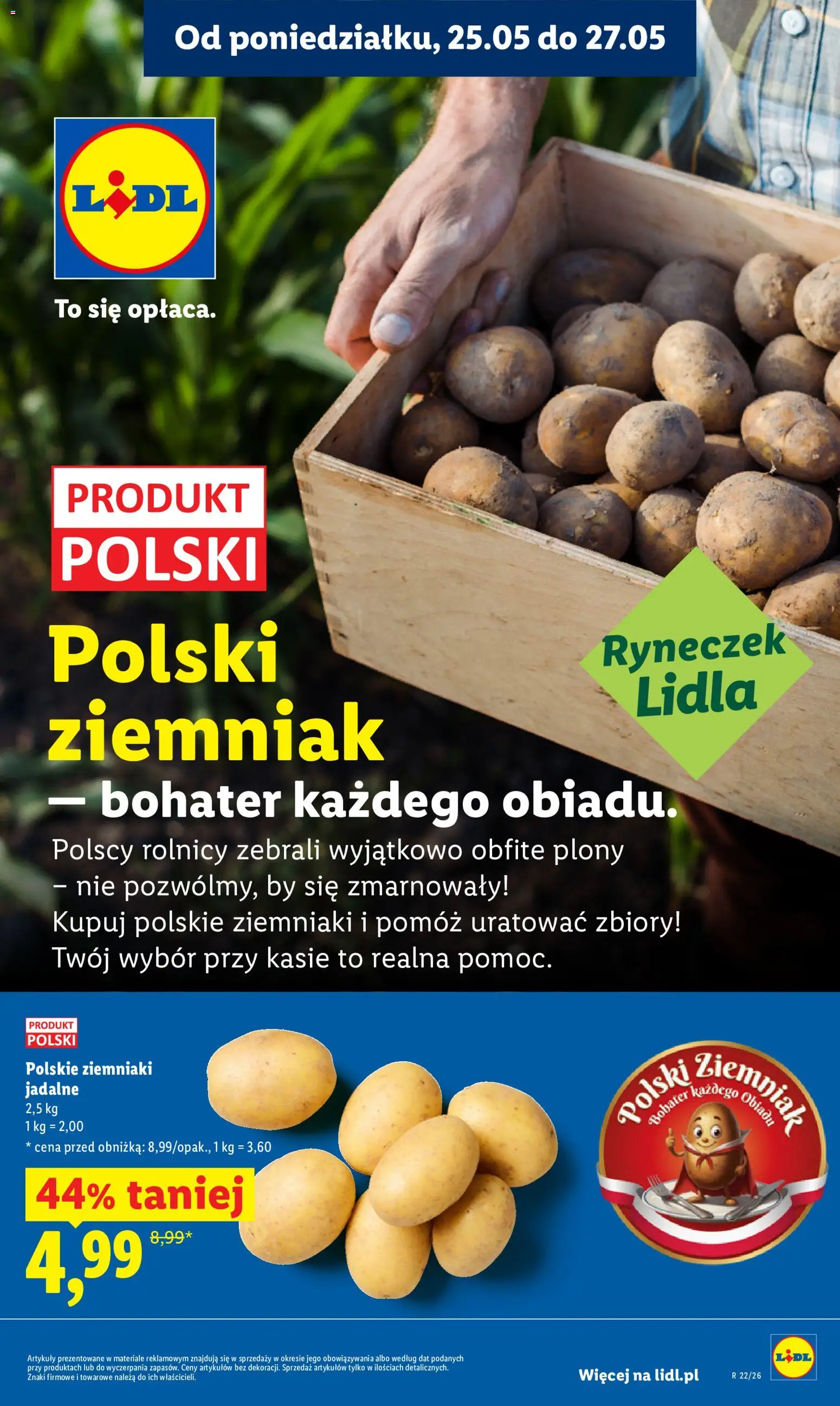 Lidl gazetka od 25.05.2026 | Strona: 39 | Produkty: Ziemniaki