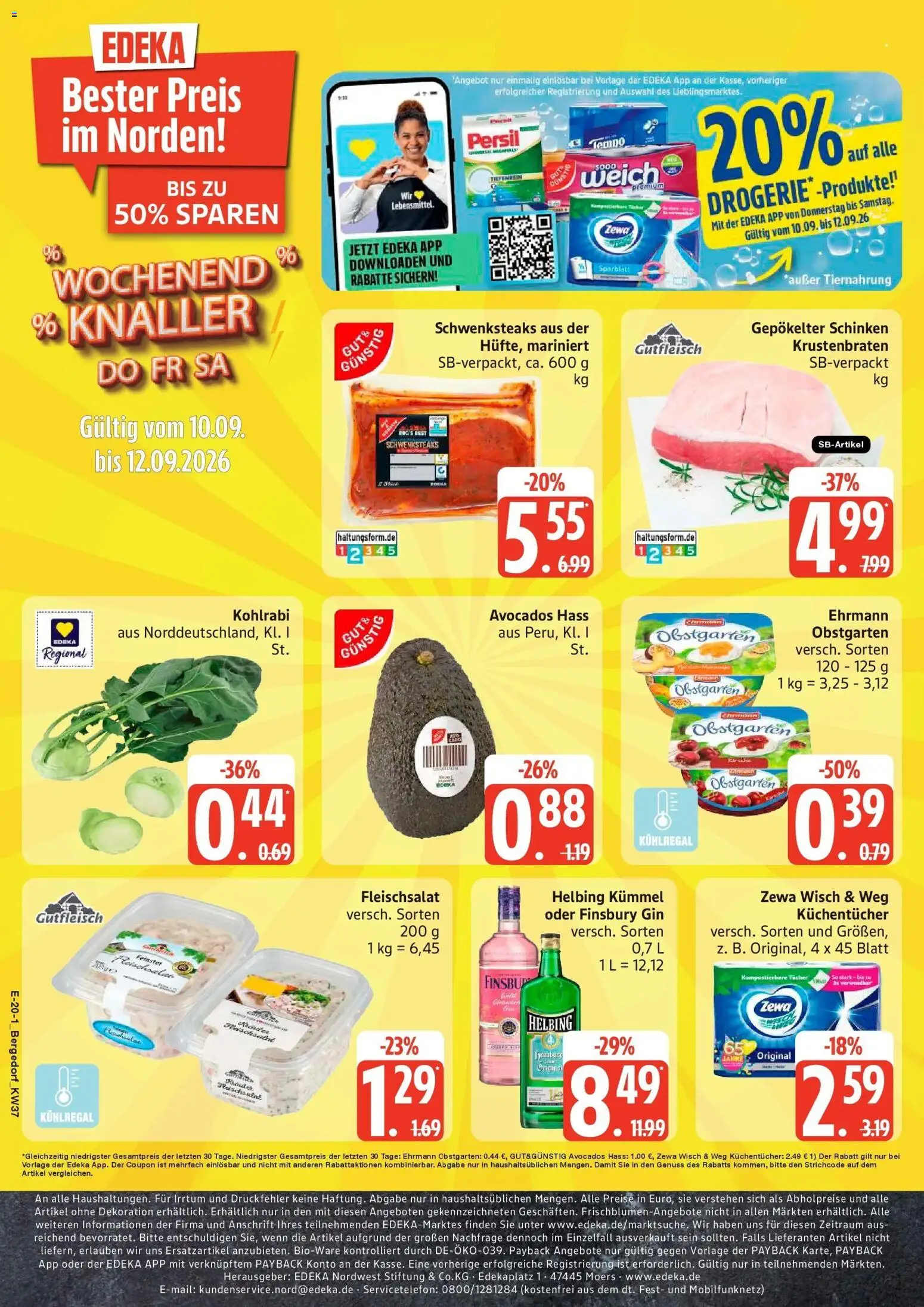 Edeka Prospekt Hamburg (ab 07.09.2026) » Angebote Online | Seite: 25 | Produkte: Zewa, Tempo, Gin, Persil