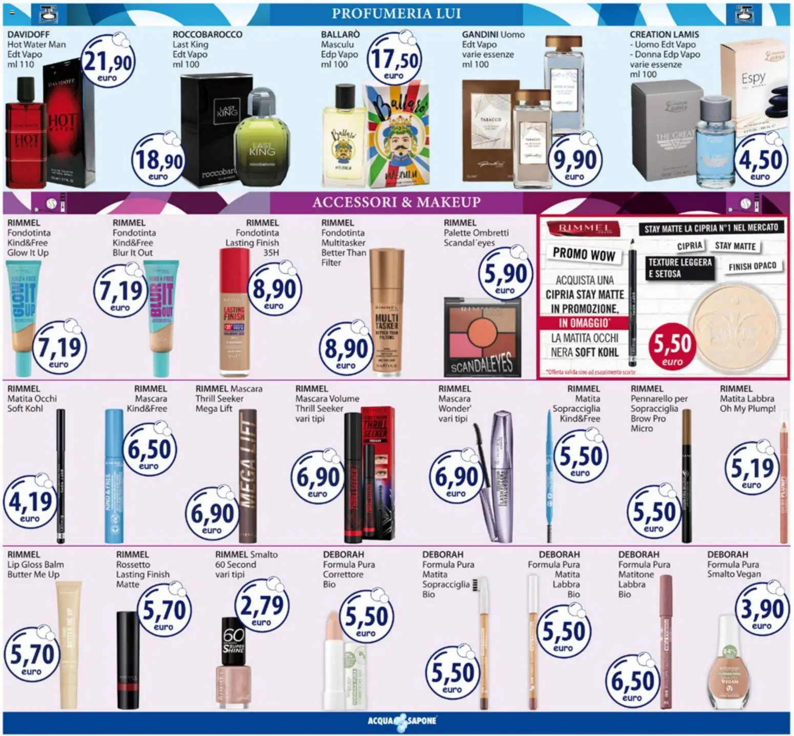 Volantino Acqua e Sapone del 19/10/2026 | Pagina: 3 | Prodotti: Mascara, Vegan, Rossetto, The