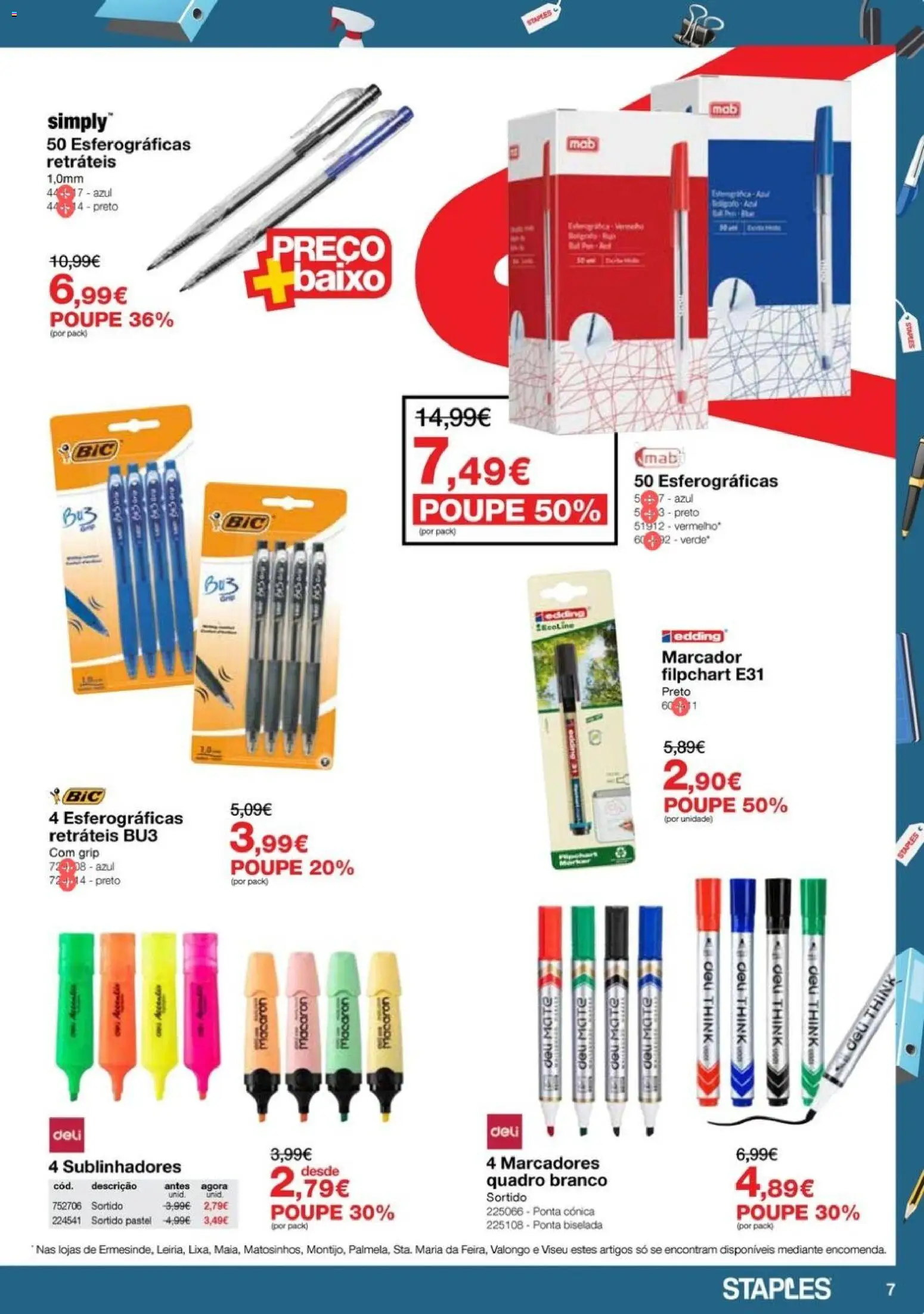 Staples folheto │ válido de 08/10/2026 | Página: 7 | Produtos: Quadro