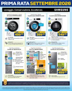 Anteprima del volantino Euronics volantino Anniversario valido a partire dal 08.05.2026 | Pagina: 41 | Prodotti: Microonde, Detergente, Lavatrice, Samsung