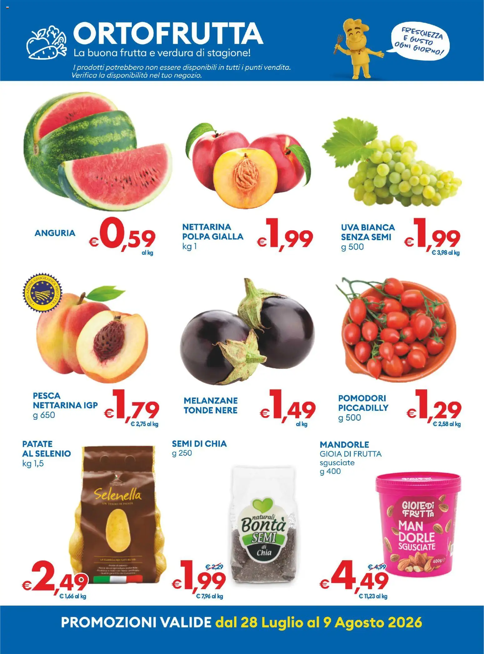 Volantino MD Discount del 28/07/2026 | Pagina: 11 | Prodotti: Patate, Pomodori, Pesca, Melanzane