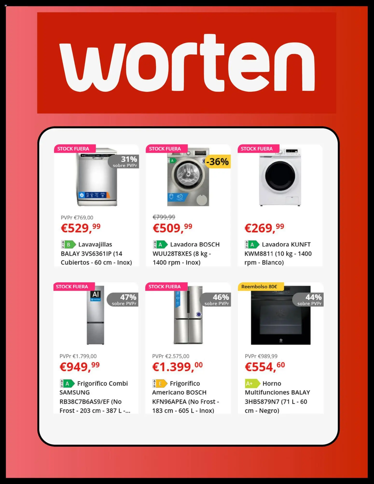 Worten folleto │ válido desde el 30/06/2026 | Página: 4 | Productos: Lavadora, Horno, Lavavajillas, Combi