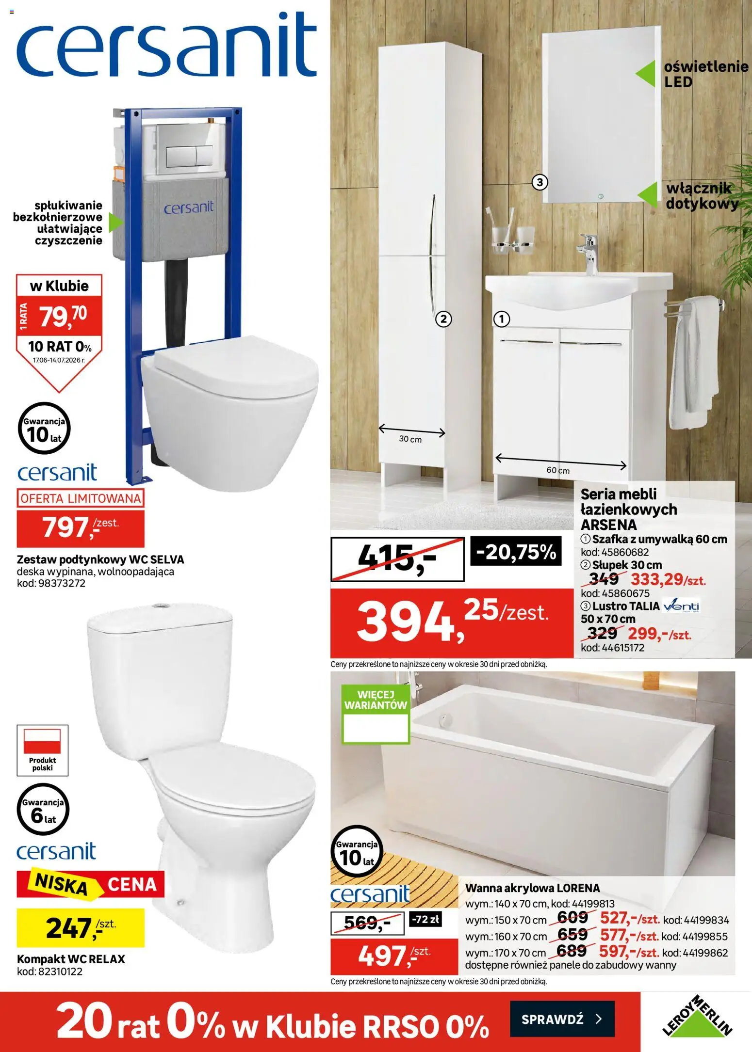 Leroy Merlin gazetka od 17.06.2026 | Strona: 29 | Produkty: Umywalka, Lustro