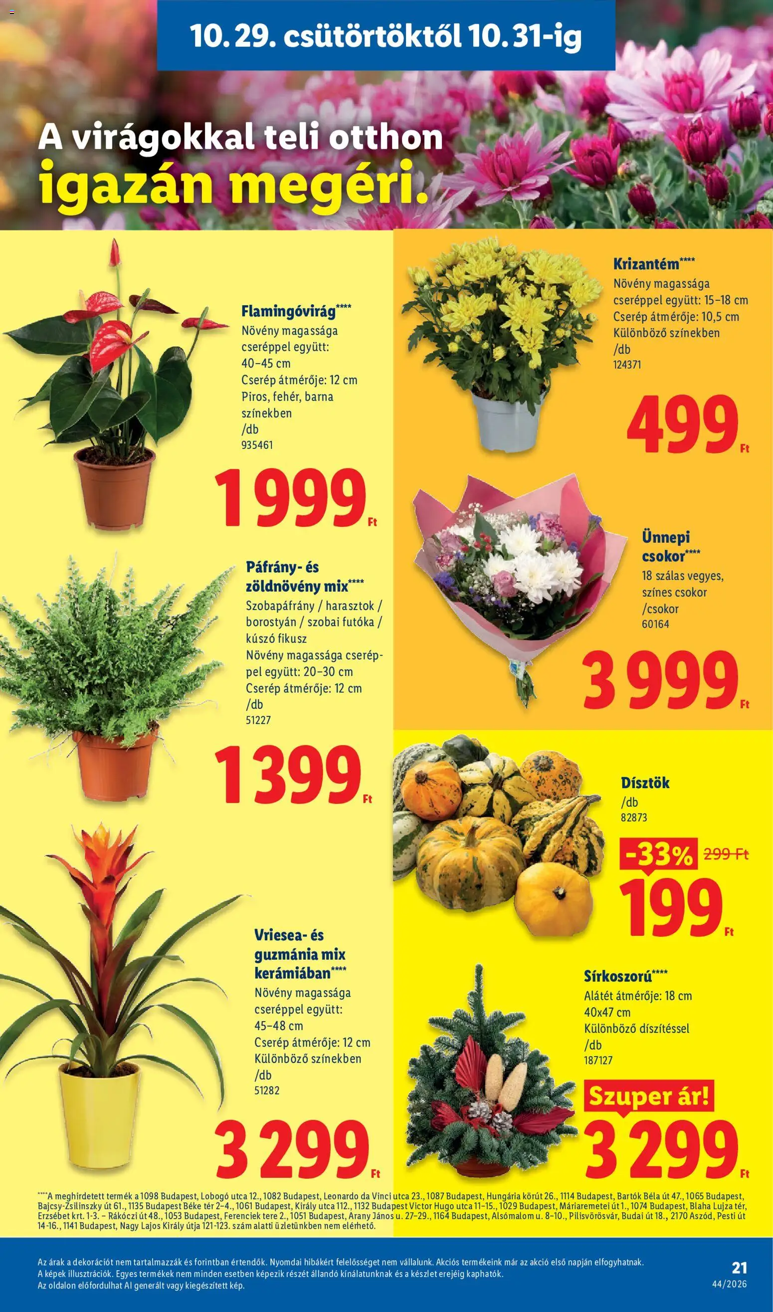 Lidl akciós ujság - amely érvényes a következő dátumtól: 2026.10.29. | Oldal: 21