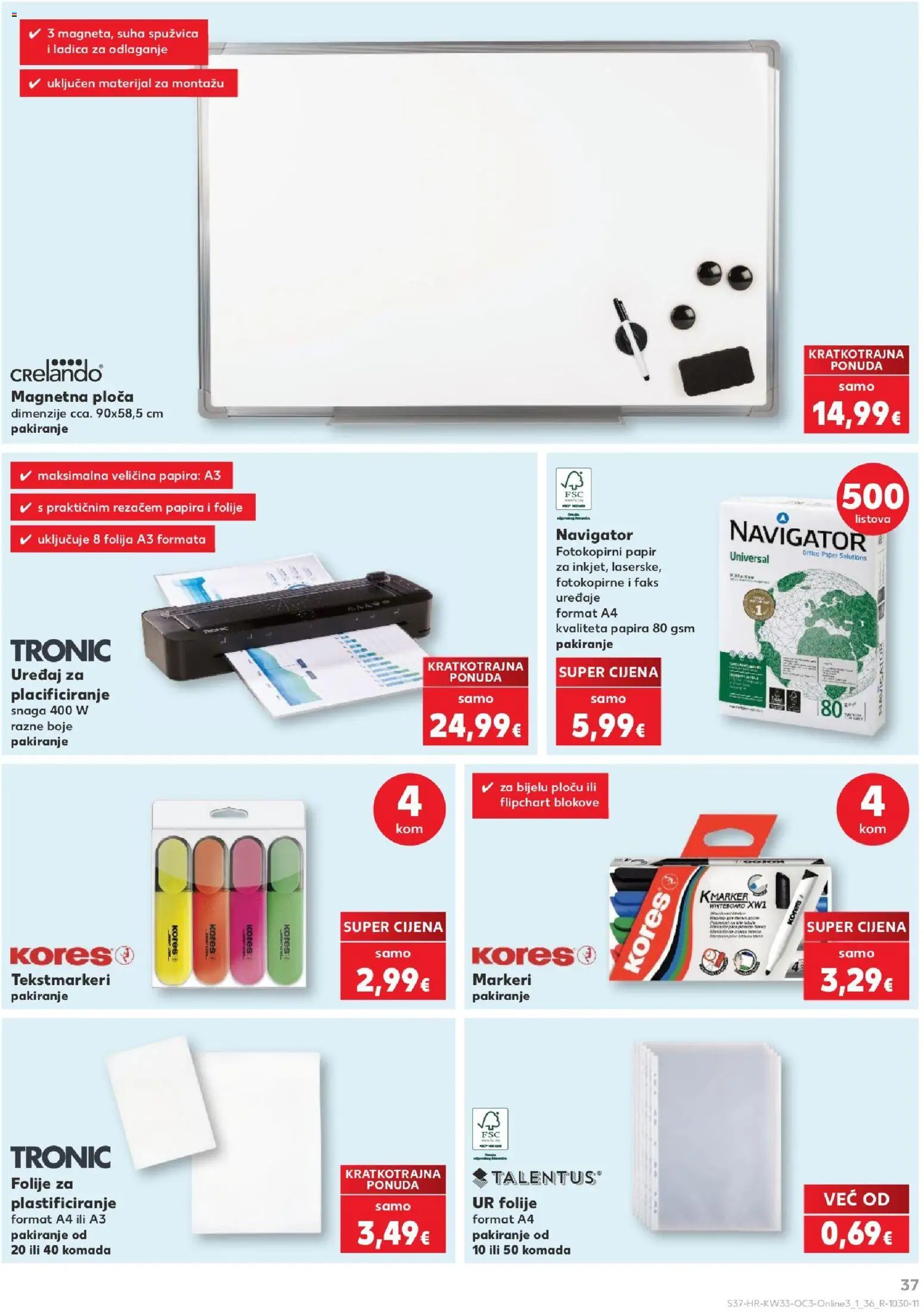 Kaufland katalog | vrijedi od 10.08.2026 | Stranica: 37 | Proizvodi: Faks, Folija, Laminator