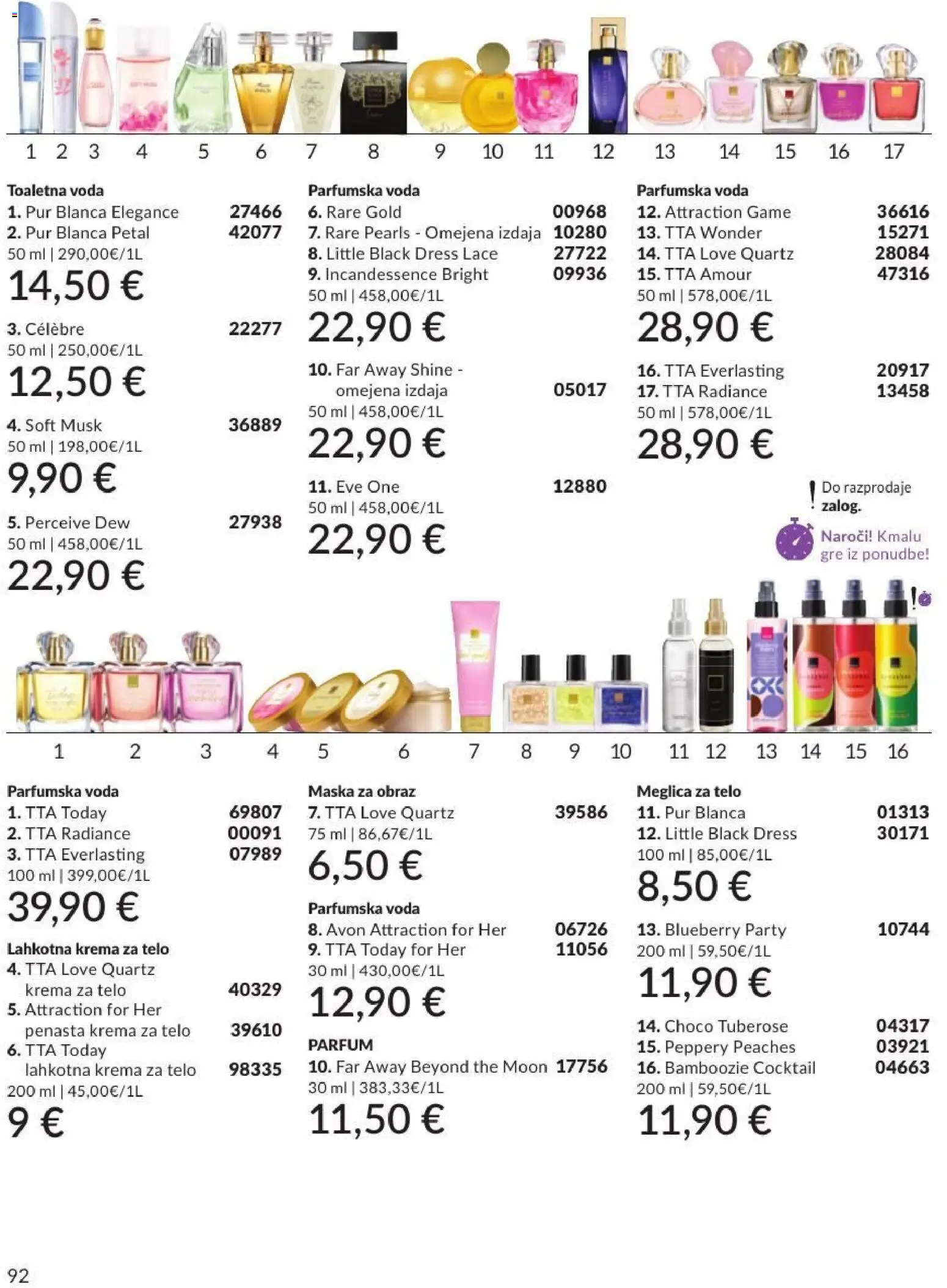 Novi Avon katalog ponudbe – veljaven od 30.06.2026 | Stran: 92 | Izdelki: Maska za obraz, Parfum, Krema, Toaletna voda