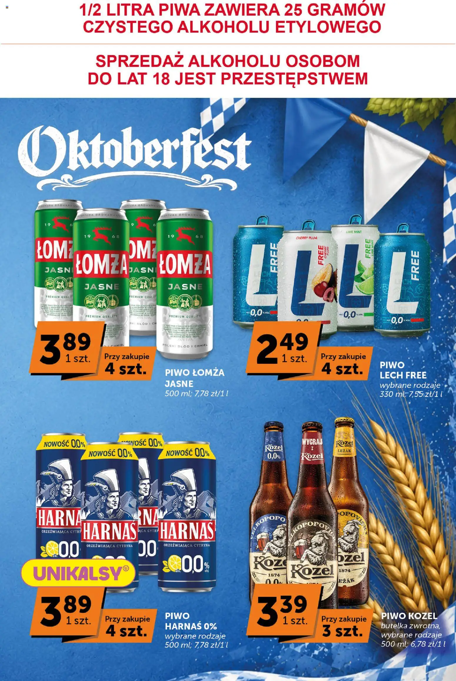 ABC gazetka - Katalog od 24.09.2026 | Strona: 9 | Produkty: Lech, Leżak, Harnaś, Piwo