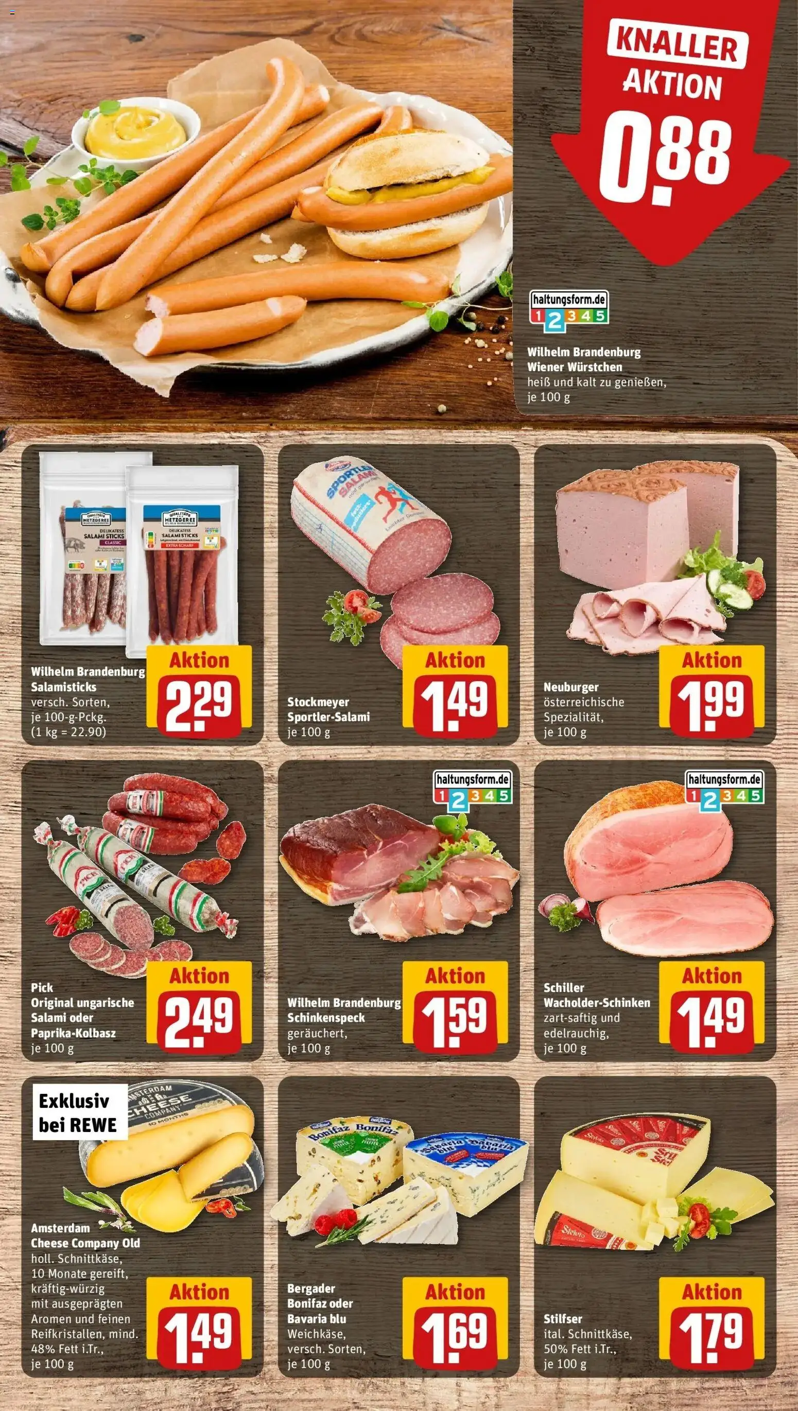 Rewe Prospekt Anröchte – gültig ab 27.07.2026 | Seite: 10 | Produkte: Wiener wurstchen, Salami