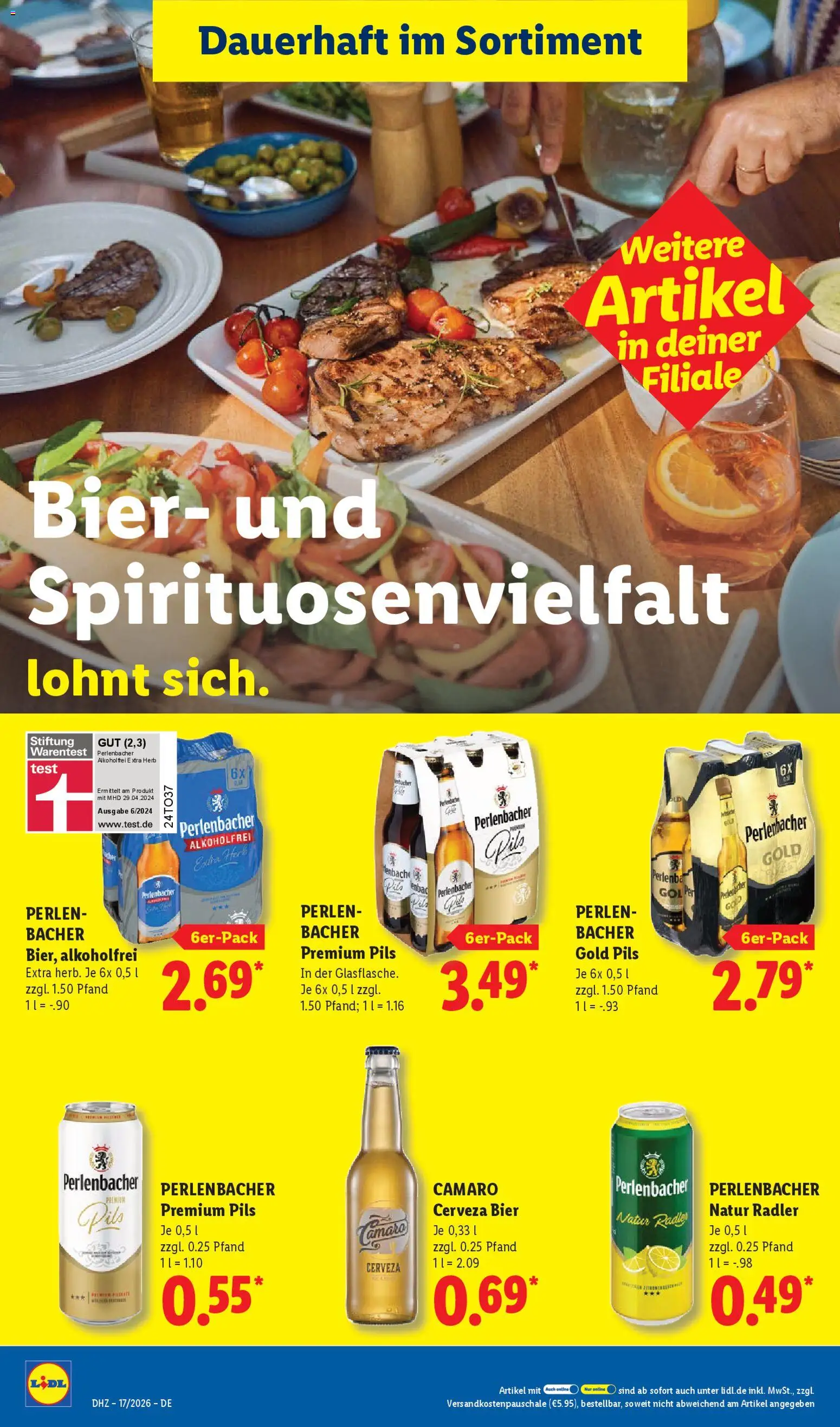 Lidl Německo leták od 20.04.2026 | Strana: 30 | Produkty: Test, Radler, Perlenbacher