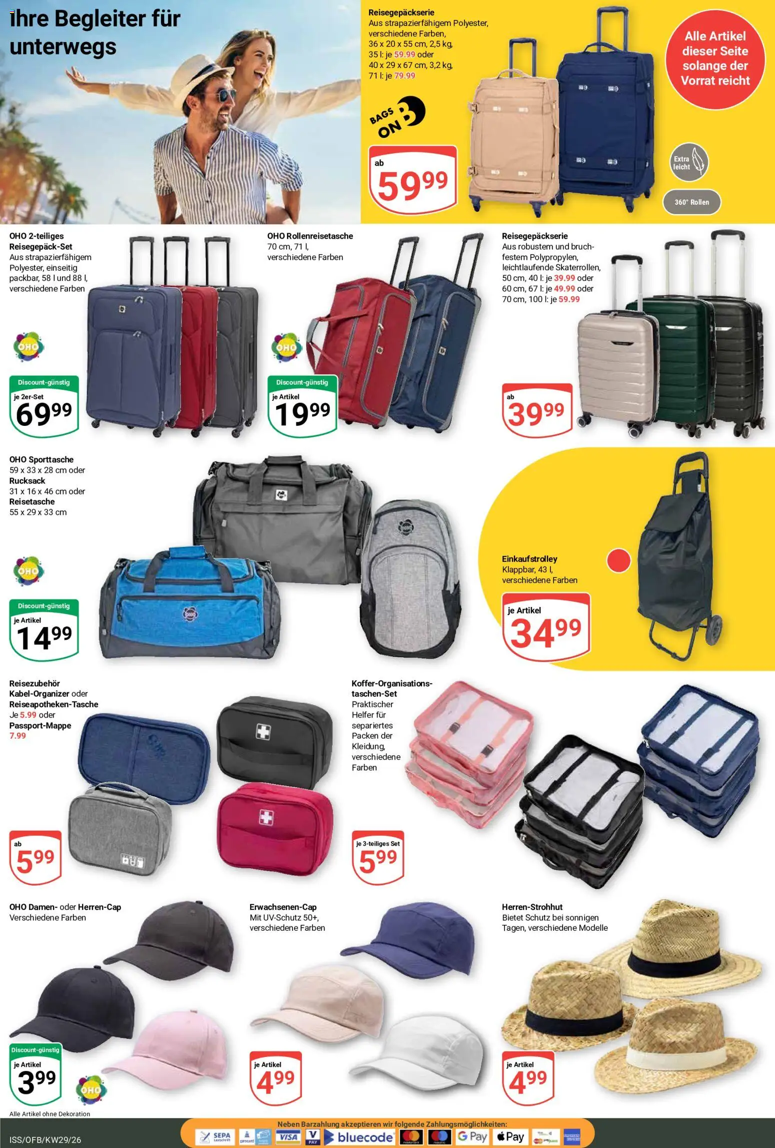 Globus Prospekt – gültig ab 13.07.2026 | Seite: 18 | Produkte: Rucksack, Reisetasche