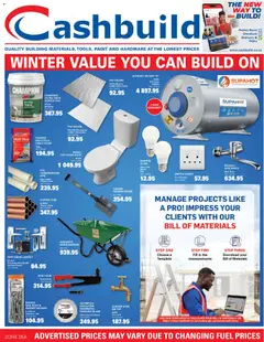 Cashbuild specials catalogue – valid from 22.06.2026