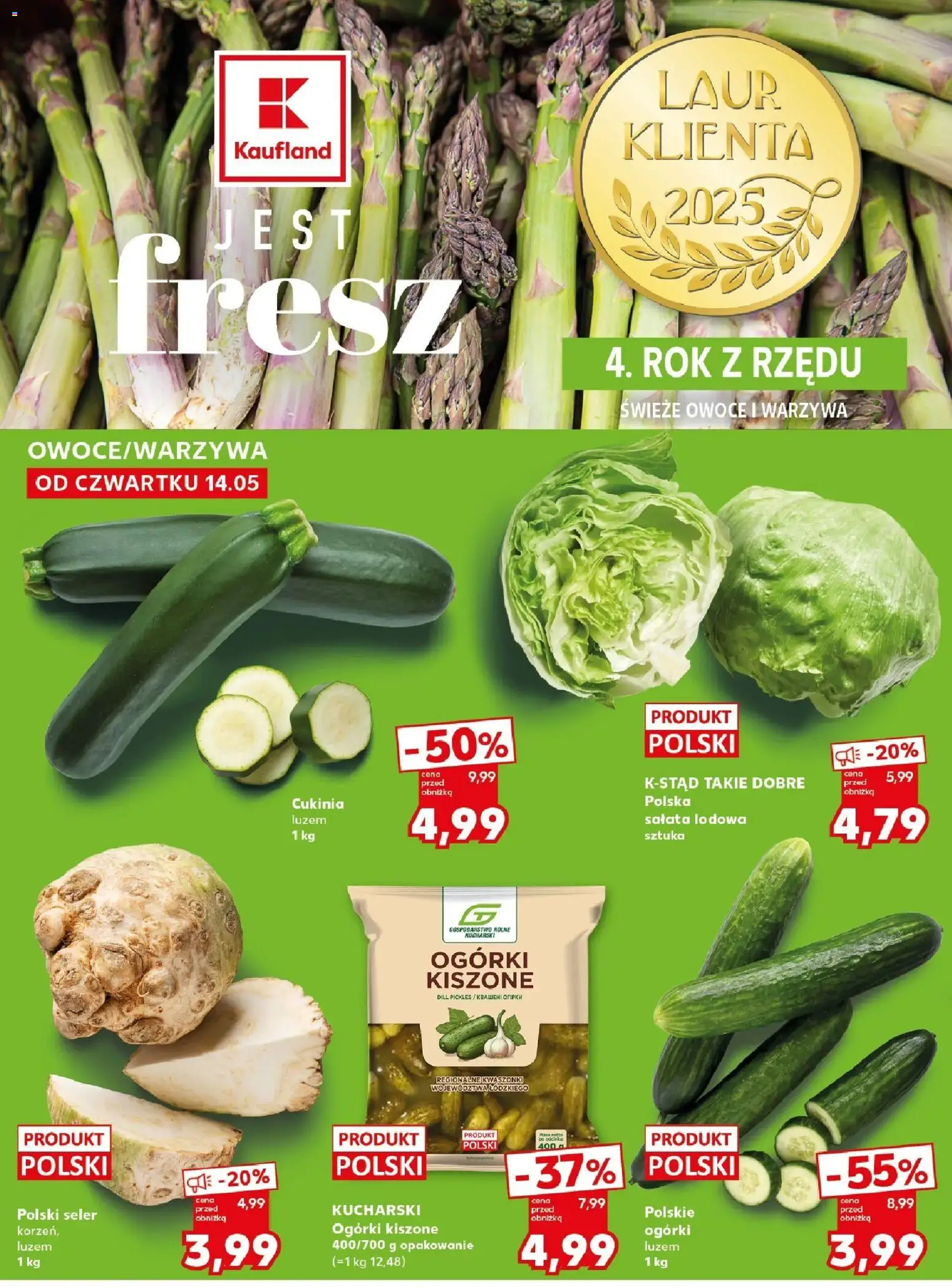 Kaufland gazetka - Mocny start od 18.05.2026 | Strona: 6 | Produkty: Cukinia, Ogórki, Warzywa, Owoce