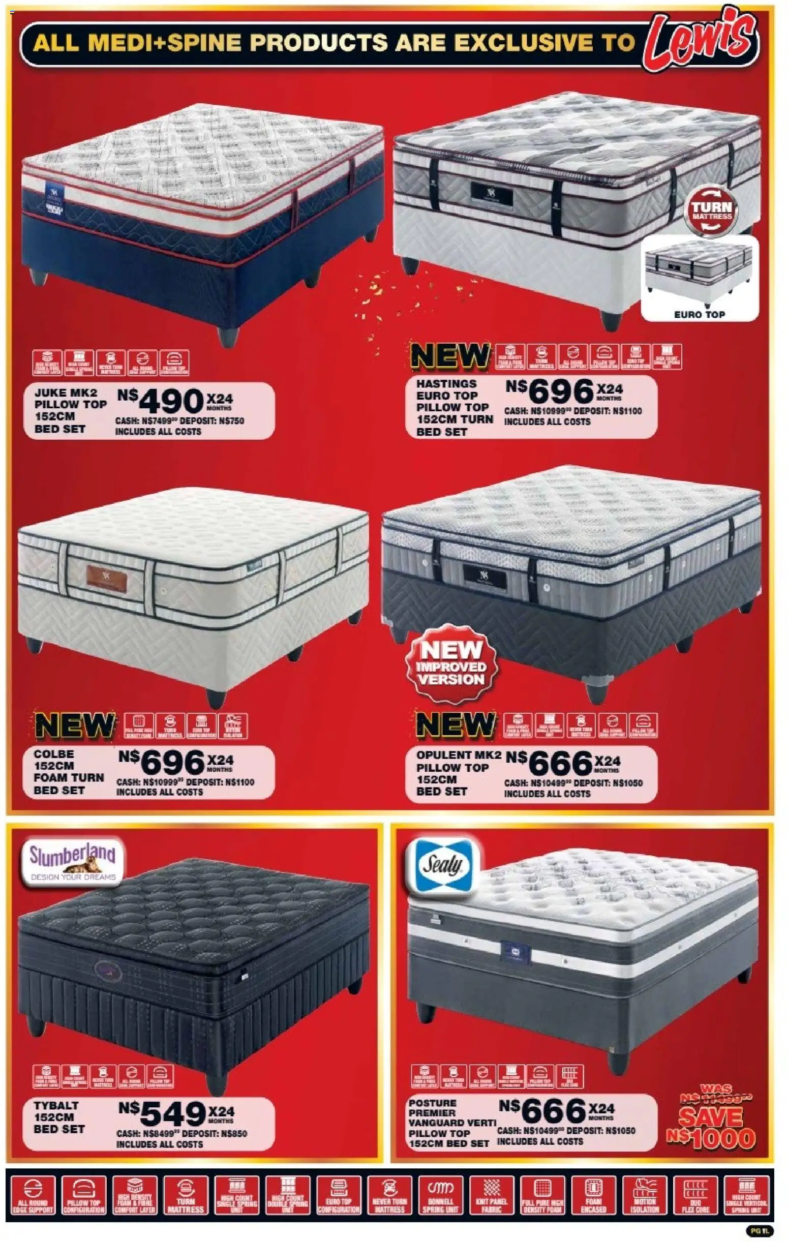 New Lewis Stores catalogue – valid from 05/10/2026 | Page: 11 | Products: Bed, Mattress, Pillow, Foam