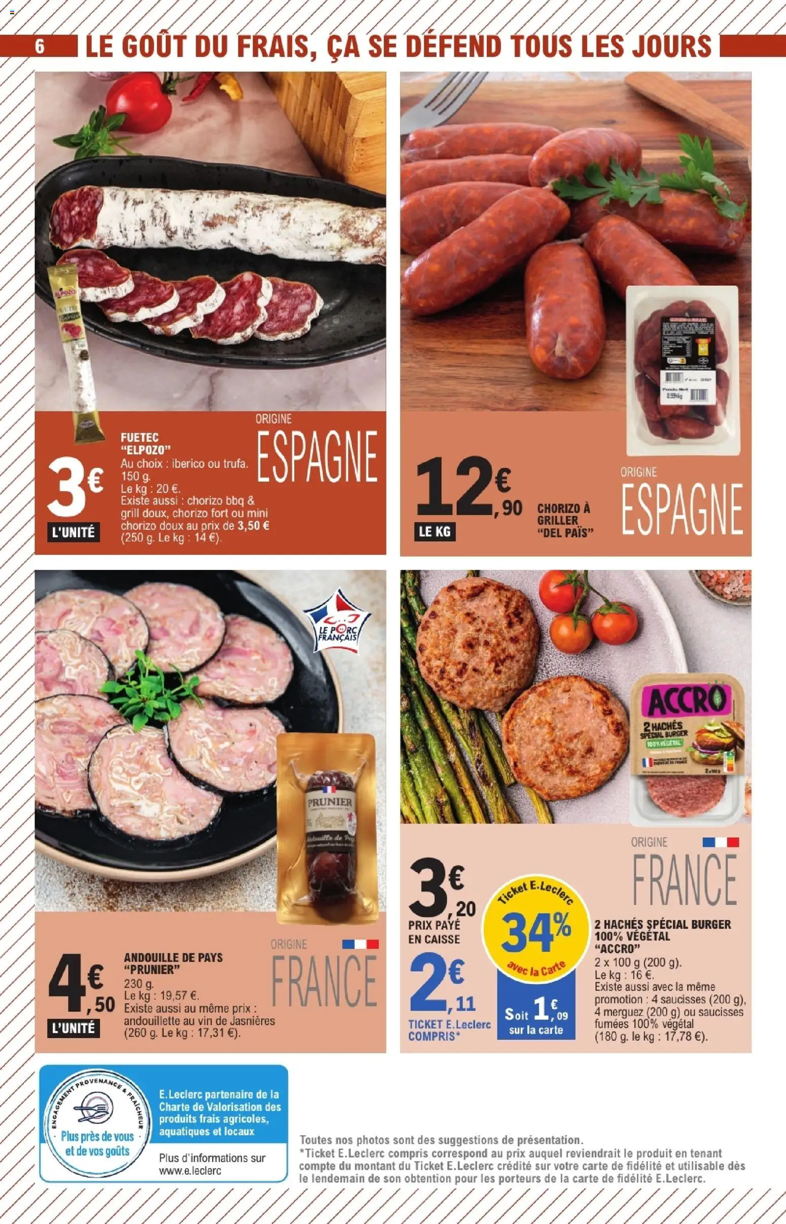 {H1} | Page: 6 | Produits: Chorizo, Grill, Merguez, Vin