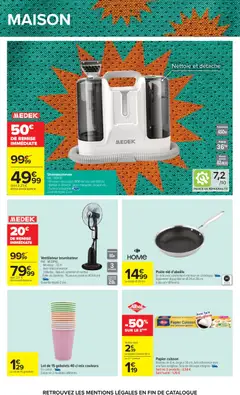Carrefour - Prévisualisation de Carrefour catalogue valide à partir de 09.06.2026 | Page: 98 | Produits: Poids, Ventilateur, Rouleau, Canapé