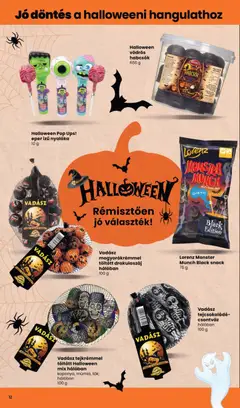 Spar Halloween katalógus - amely érvényes a következő dátumtól: 2026.10.01. | Oldal: 12 | Termékek: Nyalóka, Tejcsokoládé, Eper