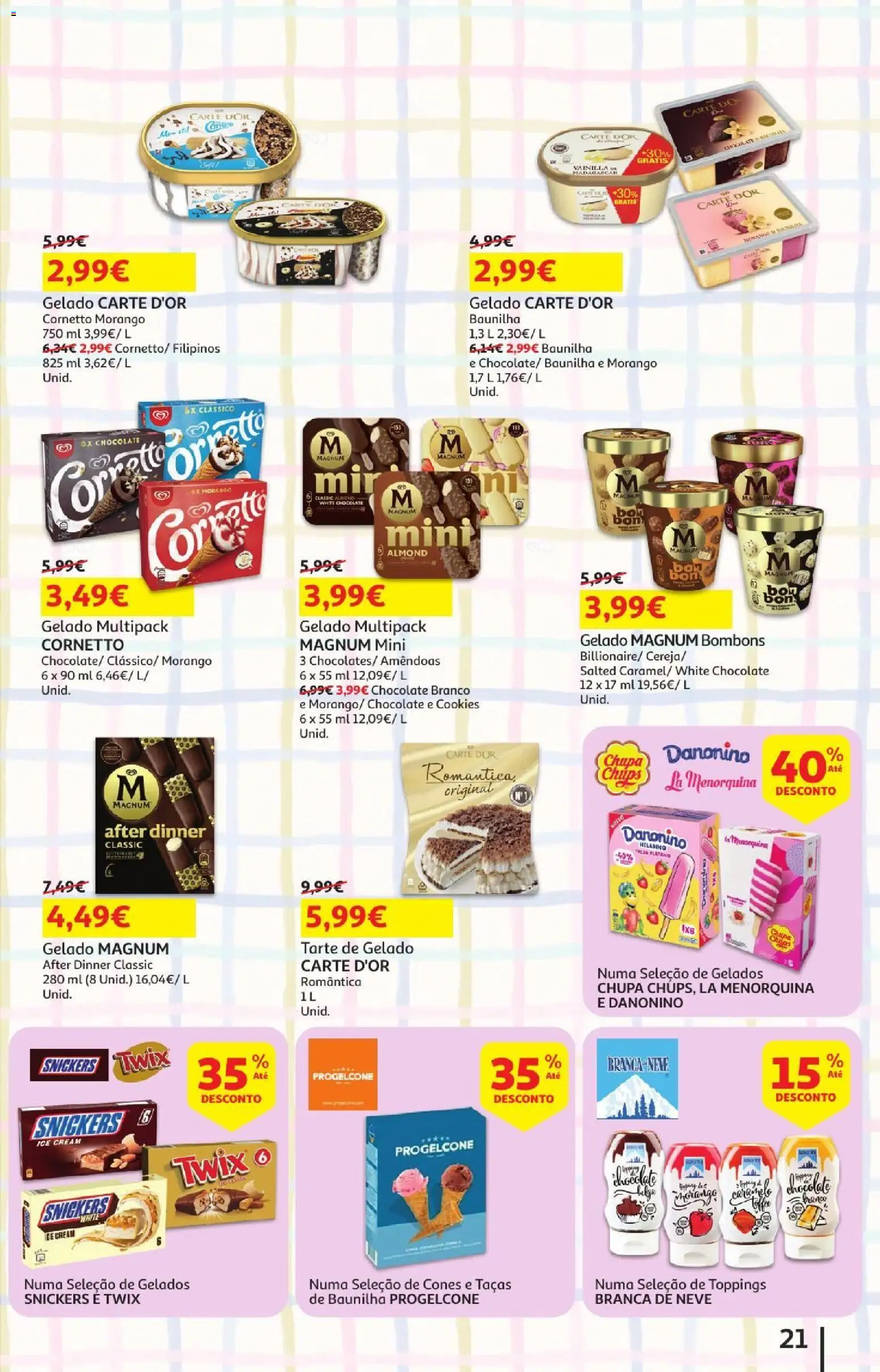 Auchan - Férias de Verão  Casa Verão │ válido de 22/07/2026 | Página: 21 | Produtos: Amêndoas, Frango, Cereja, Tarte
