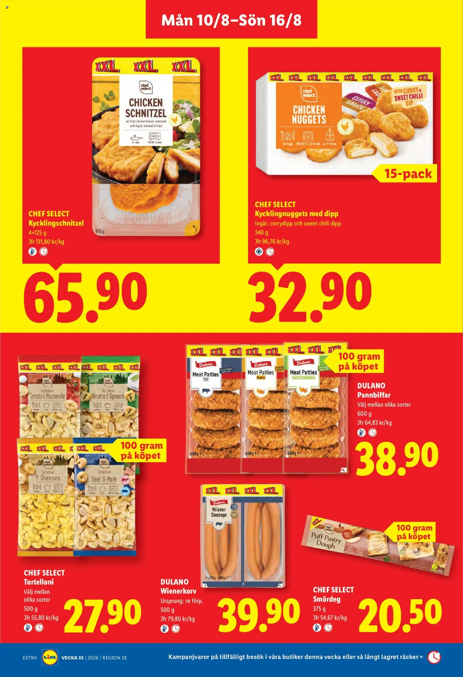 Lidl reklamblad aktuell från 10/08/2026 | Sida: 12 | Produkter: Puff, Chili, Wienerkorv