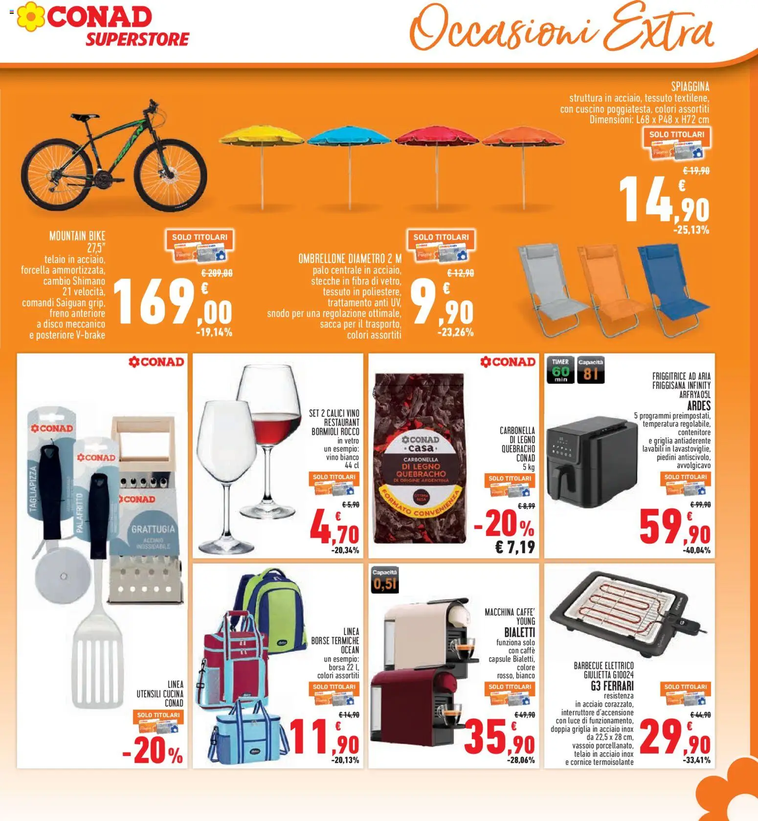 Volantino Conad del 16/07/2026 | Pagina: 29 | Prodotti: Vino, Borsa, Friggitrice, Cuscino