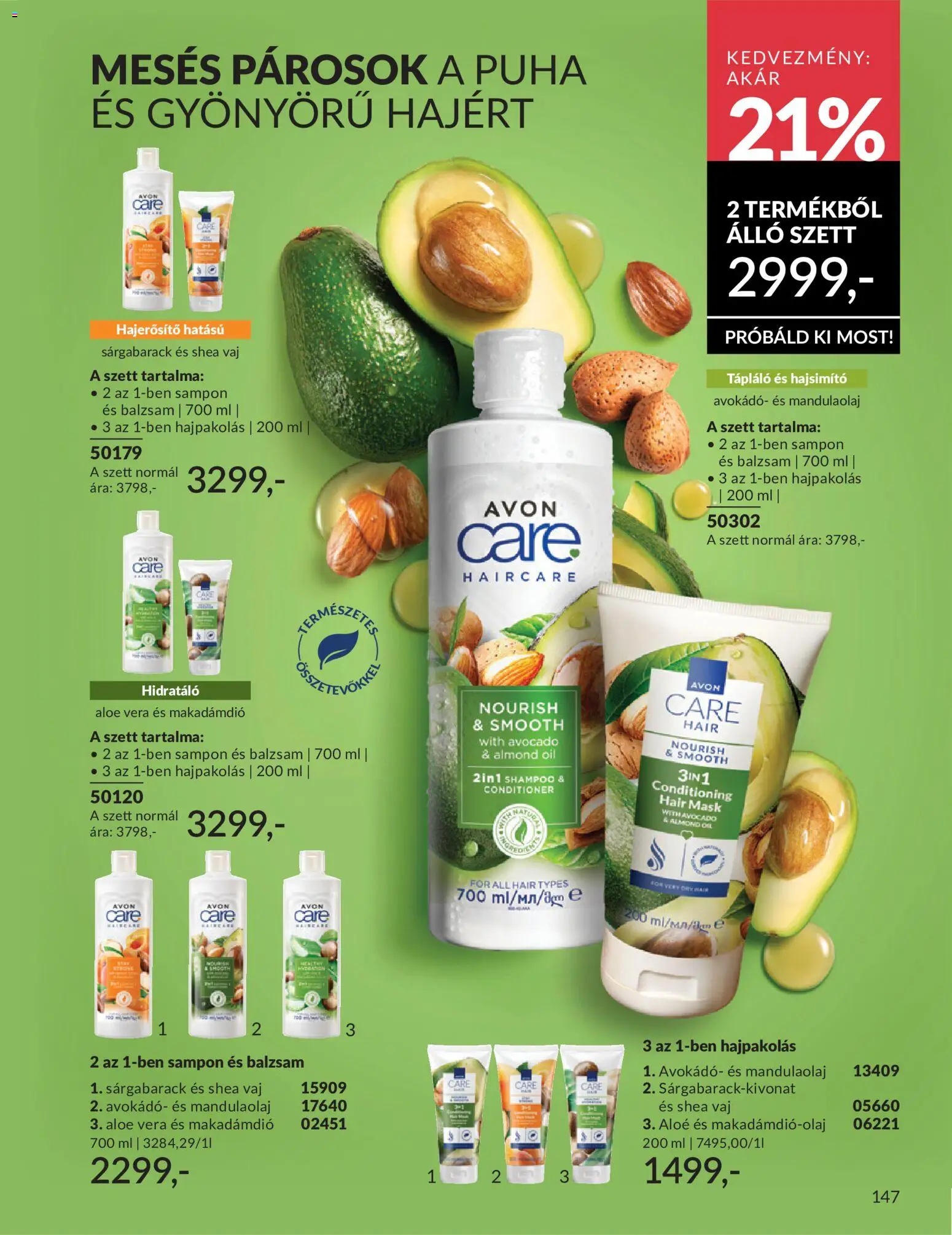 Avon akciós ujság - amely érvényes a következő dátumtól: 01.06.2026 | Oldal: 179 | Termékek: Sárgabarack, Hajsimító, Sampon, Avokádó