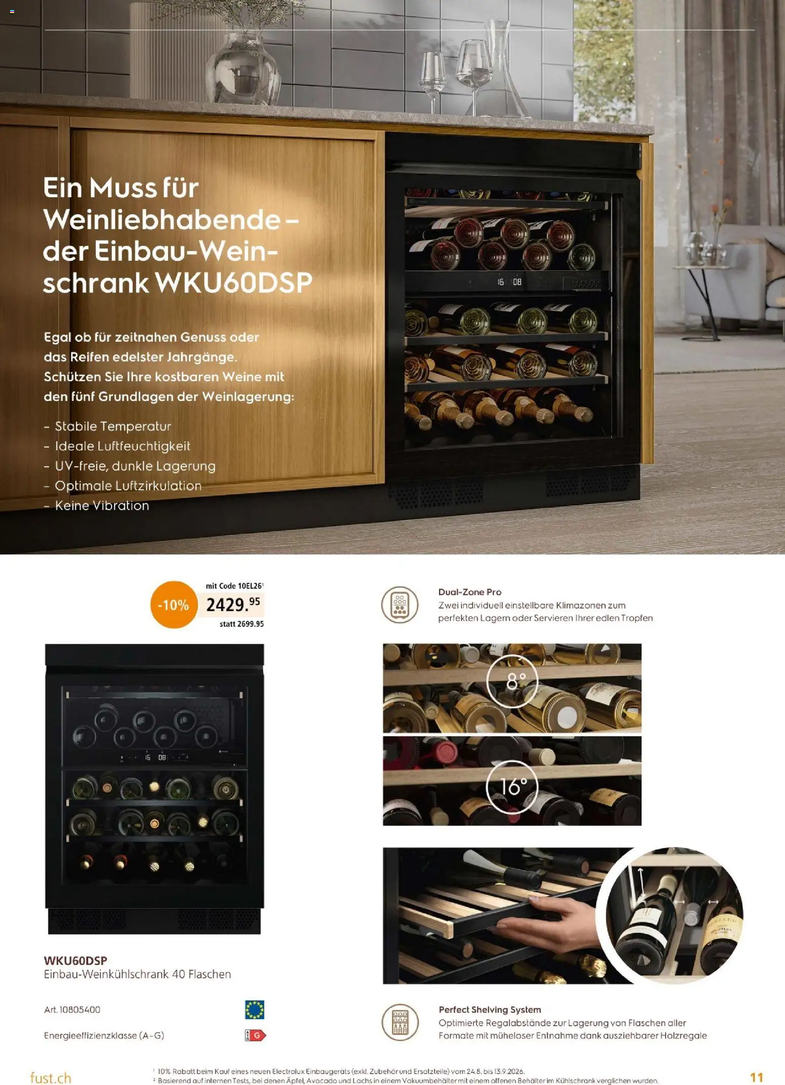Fust aktionen Einbau – gültig ab 17.09.2026 | Seite: 11 | Produkte: Schrank, Lachs, Avocado